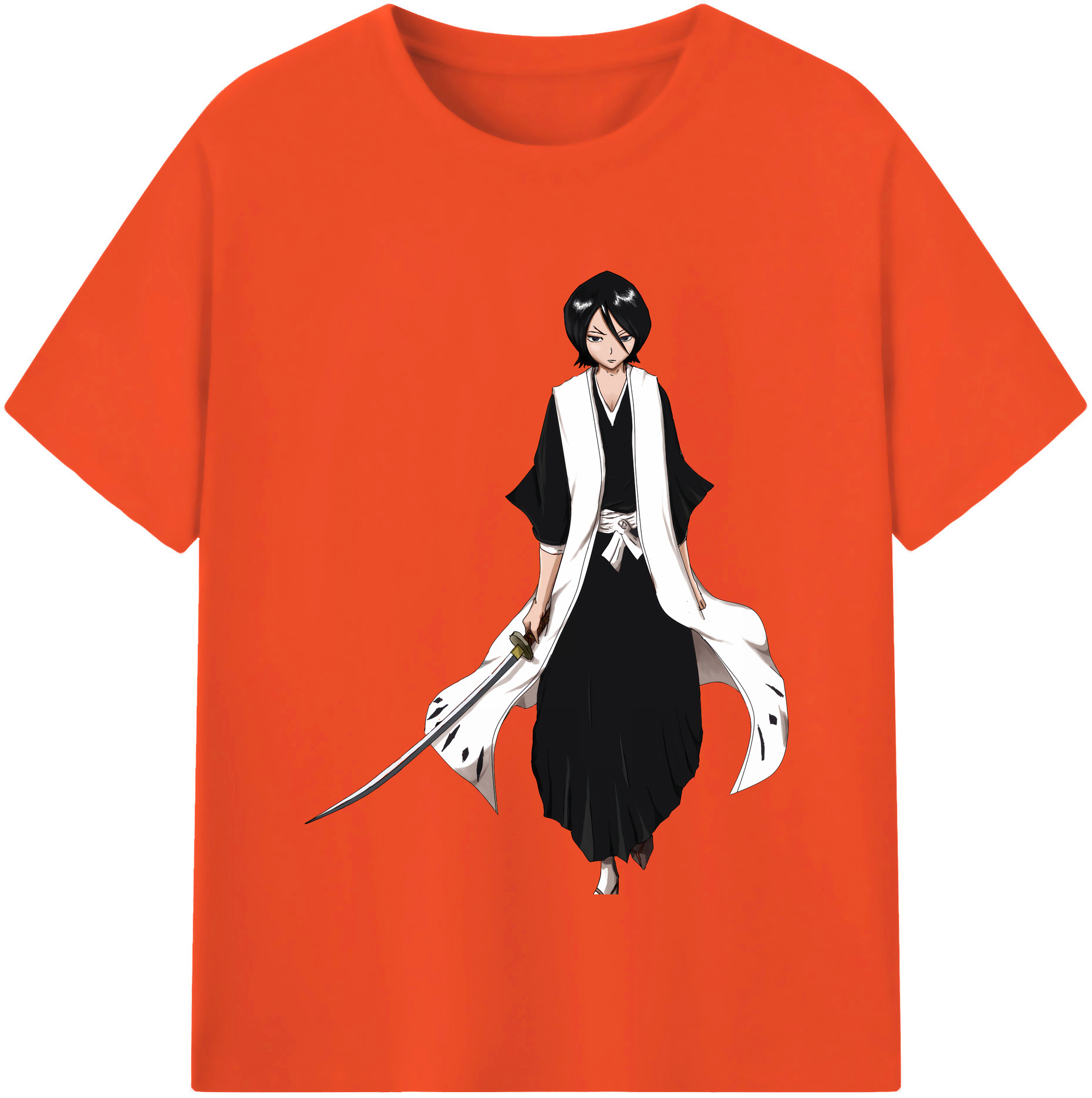 （画像用） ブリーチ 朽木ルキア BLEACH Kuchiki Rukia 綿100％半袖Tシャツ（フロントプリント）