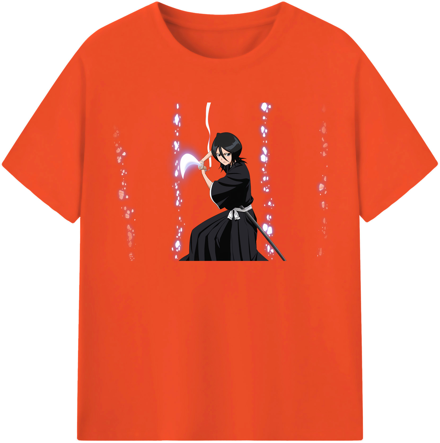（画像用） ブリーチ 朽木ルキア BLEACH Kuchiki Rukia 綿100％半袖Tシャツ（フロントプリント）