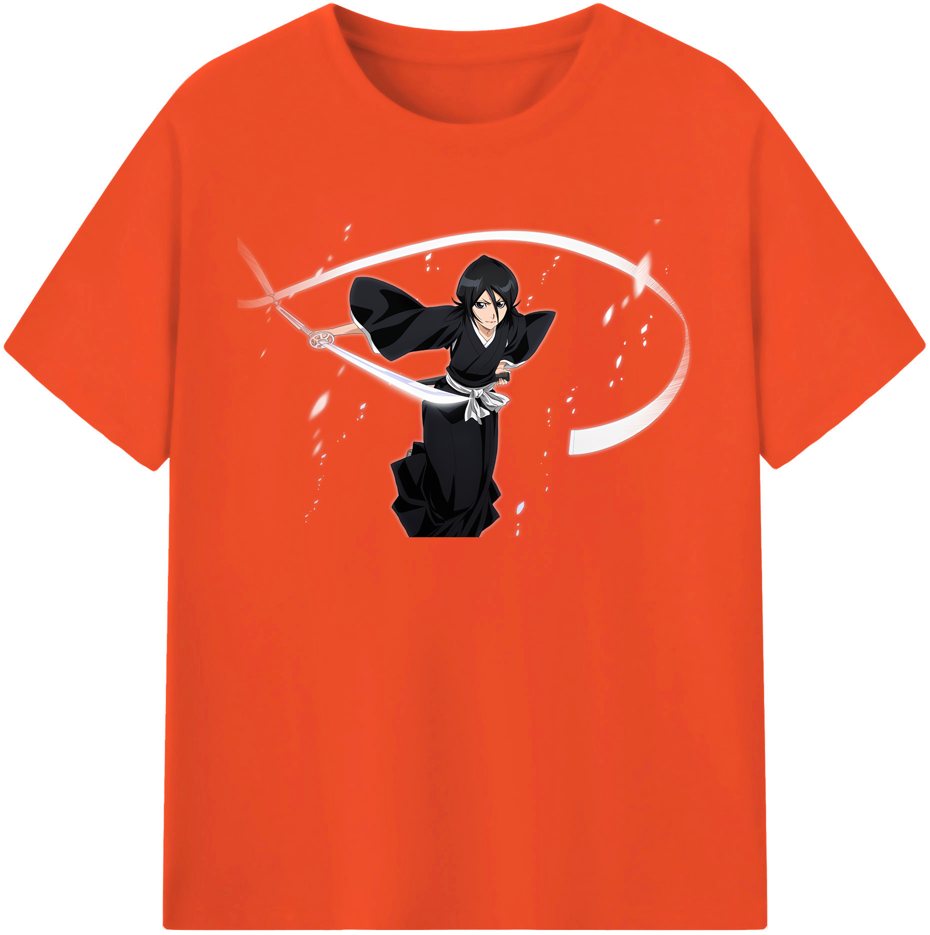 （画像用） ブリーチ 朽木ルキア BLEACH Kuchiki Rukia 綿100％半袖Tシャツ（フロントプリント）