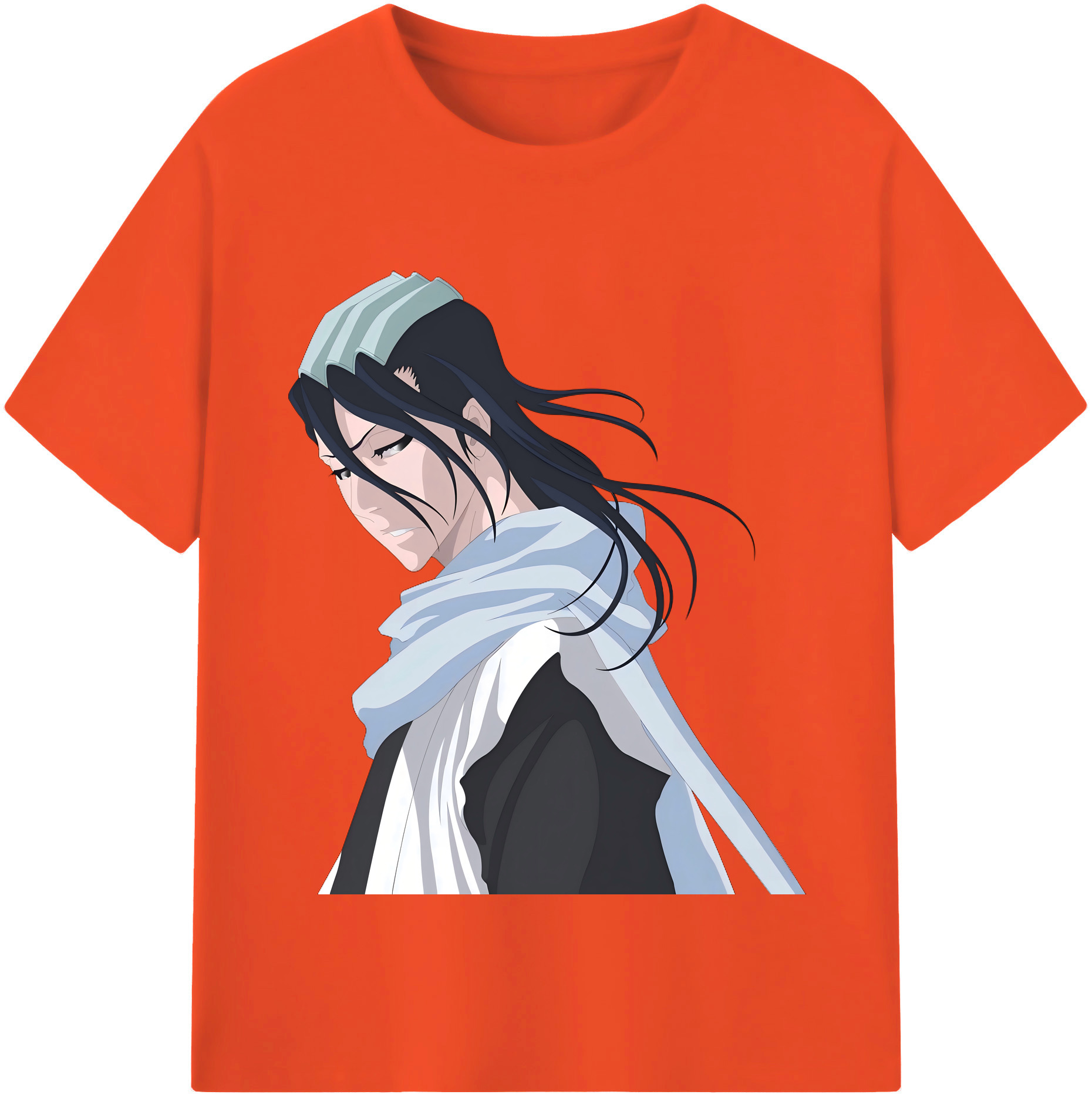 （画像用） ブリーチ くちき びゃくや BLEACH Kuchiki Byakuya 綿100％半袖Tシャツ（フロントプリント）