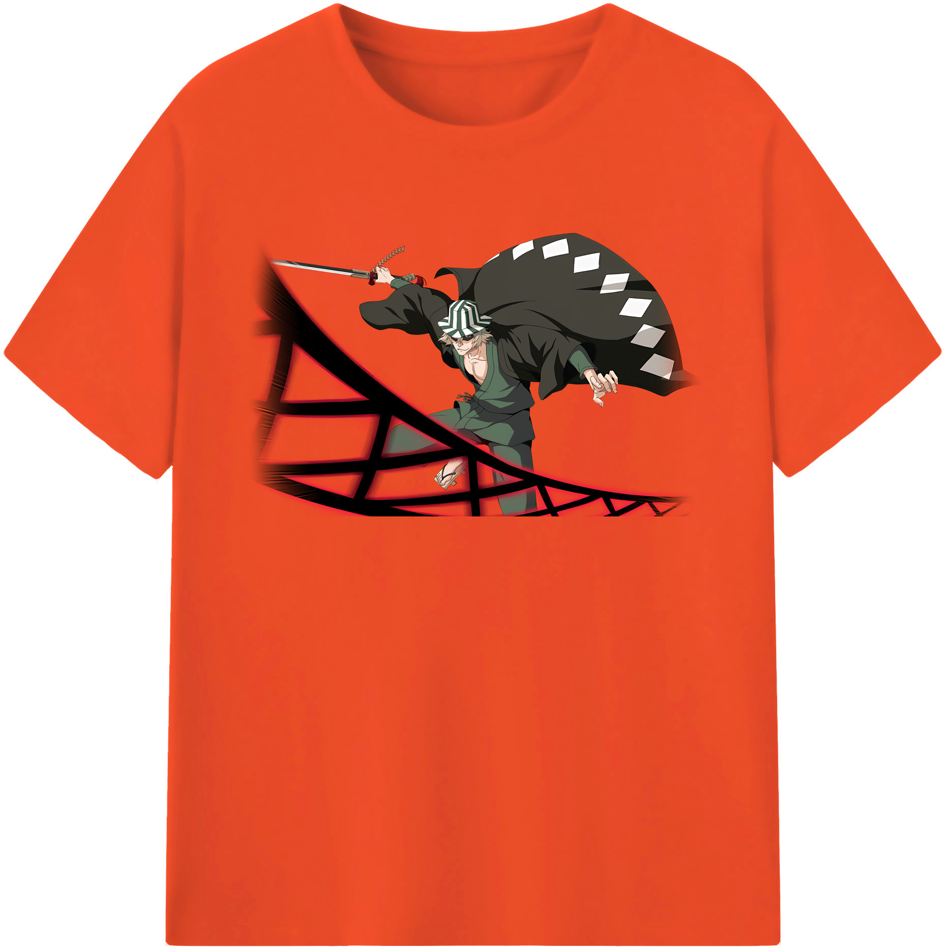 （画像用） "ブリーチ 浦原 喜助（うらはら きすけ） BLEACH Urahara Kisuke " 綿100％半袖Tシャツ（フロントプリント）