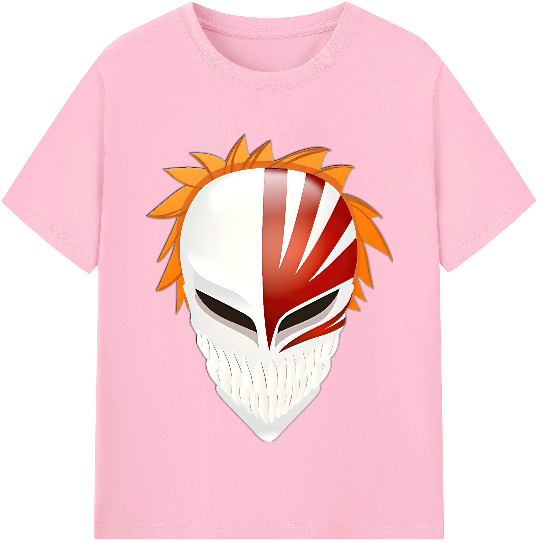 （画像用） ブリーチ 黒崎一護（くろさき いちご）BLEACH Kurosaki Ichigo 綿100％半袖Tシャツ（フロントプリント）