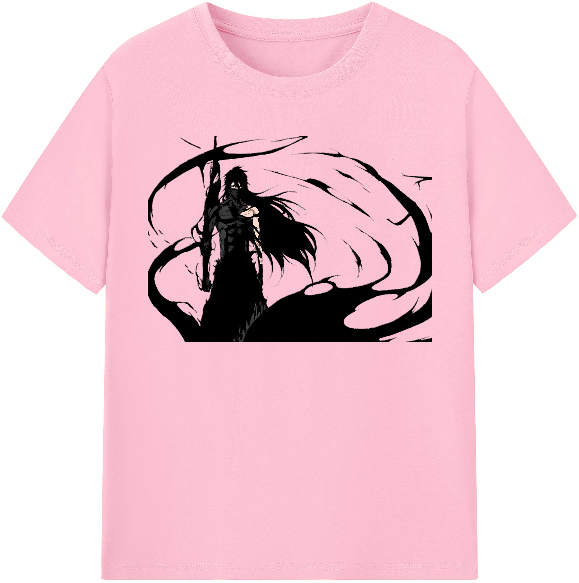 （画像用） ブリーチ 黒崎一護（くろさき いちご）BLEACH Kurosaki Ichigo 綿100％半袖Tシャツ（フロントプリント）