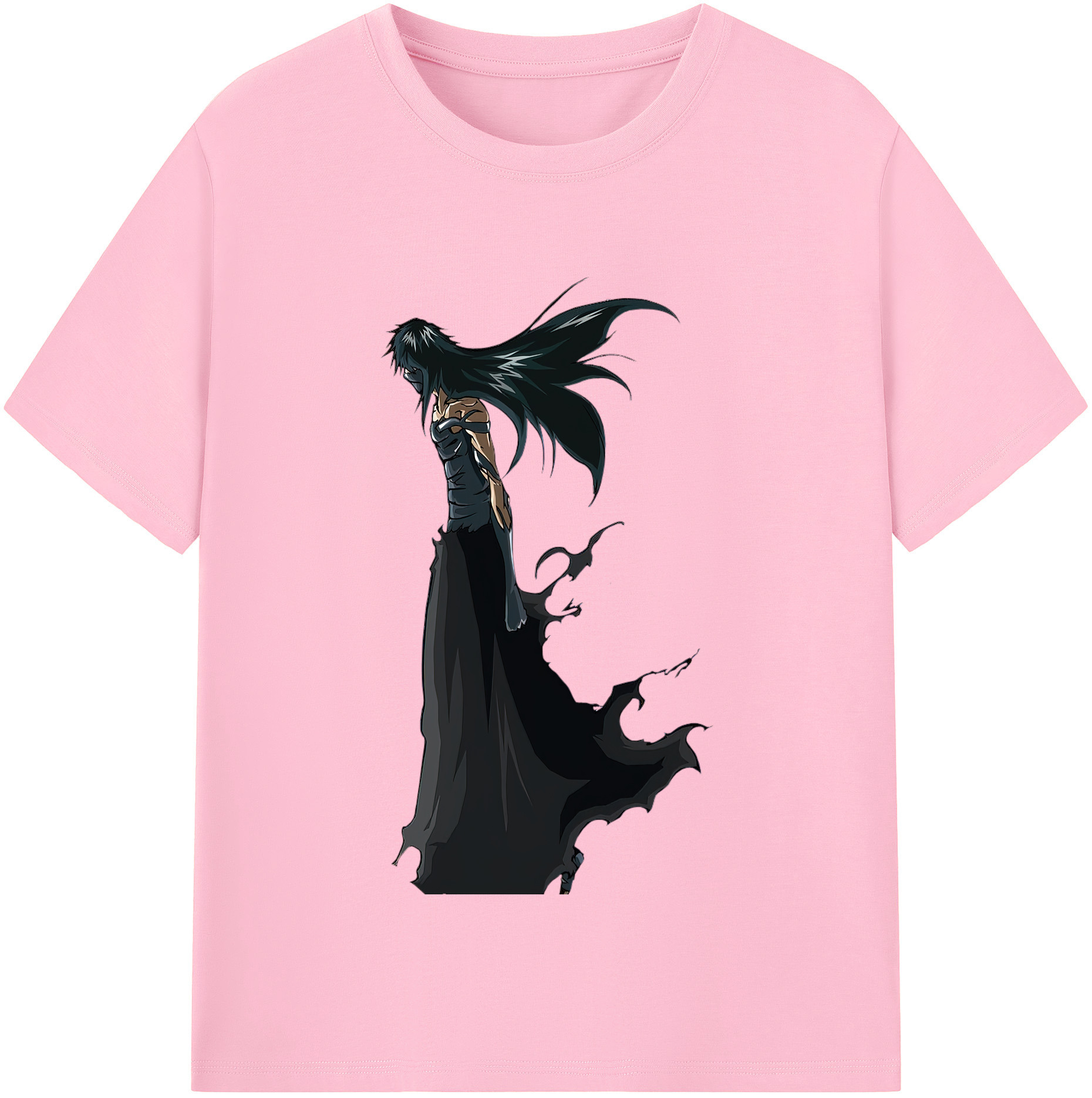 （画像用） ブリーチ 黒崎一護（くろさき いちご）BLEACH Kurosaki Ichigo 綿100％半袖Tシャツ（フロントプリント）