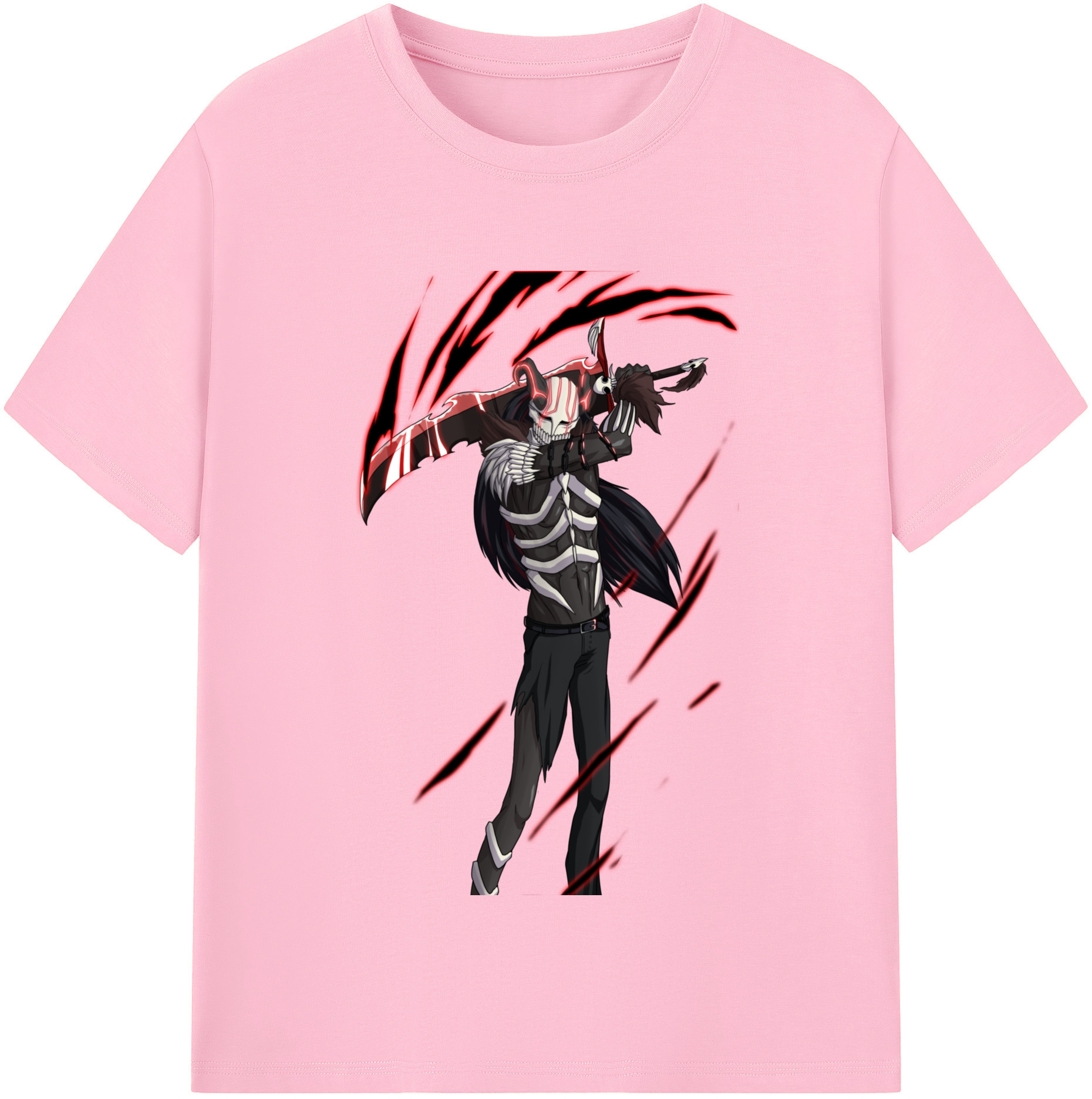 （画像用） ブリーチ 黒崎一護（くろさき いちご）BLEACH Kurosaki Ichigo 綿100％半袖Tシャツ（フロントプリント）