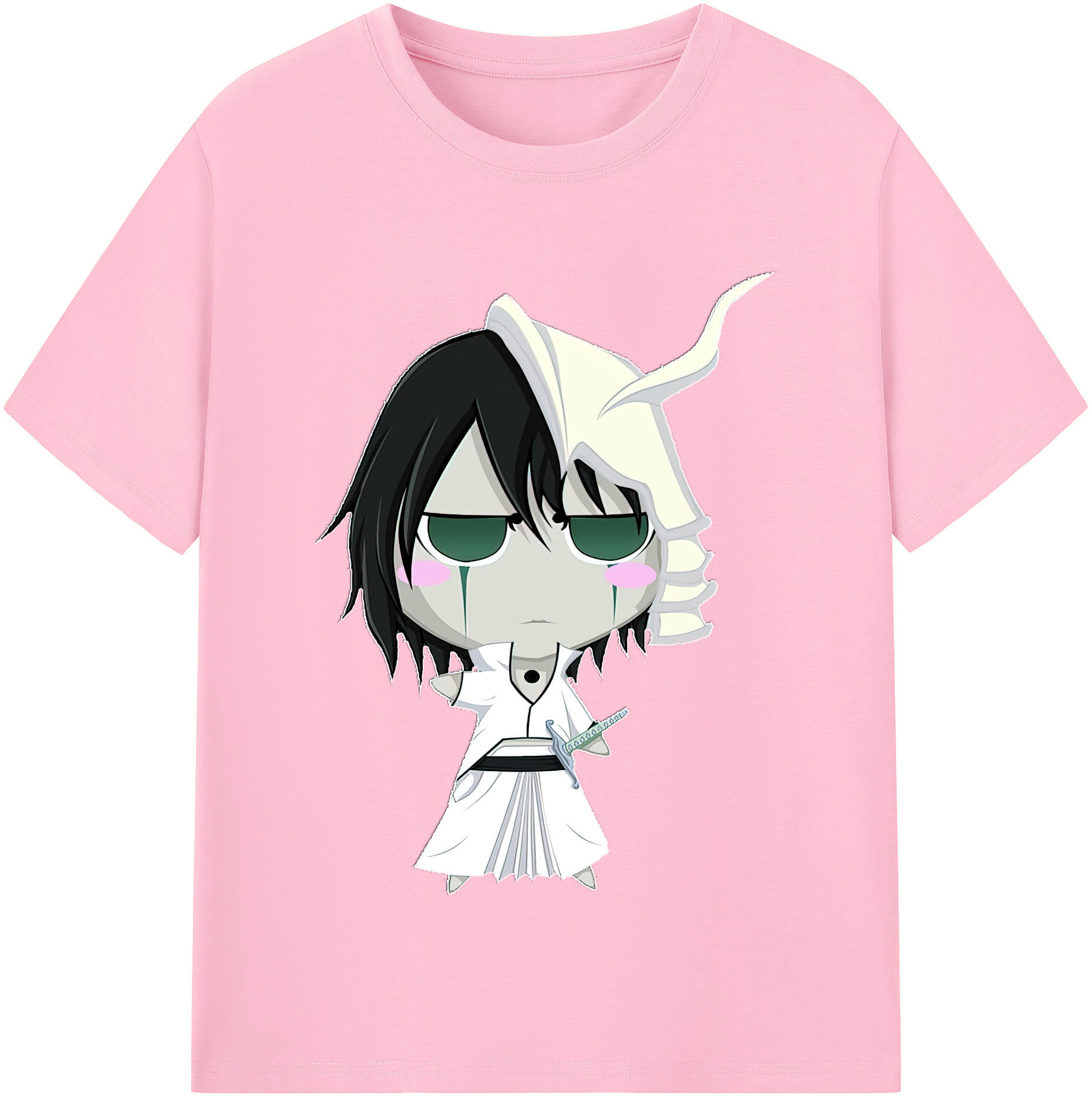 （画像用） ブリーチ ウルキオラ·シファー BLEACH Ulquiorra cifer 綿100％半袖Tシャツ（フロントプリント）