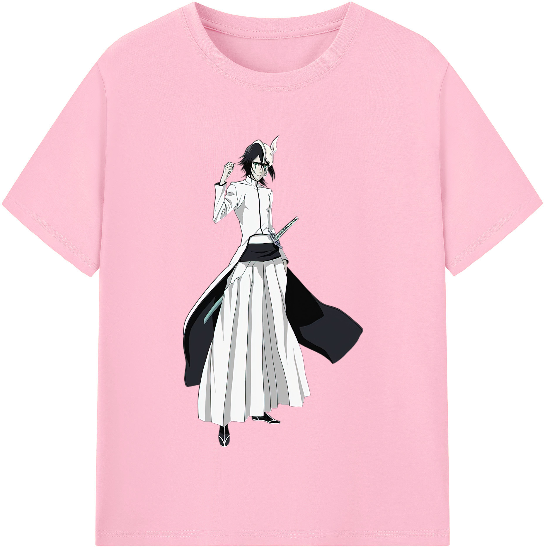 （画像用） ブリーチ ウルキオラ·シファー BLEACH Ulquiorra cifer 綿100％半袖Tシャツ（フロントプリント）