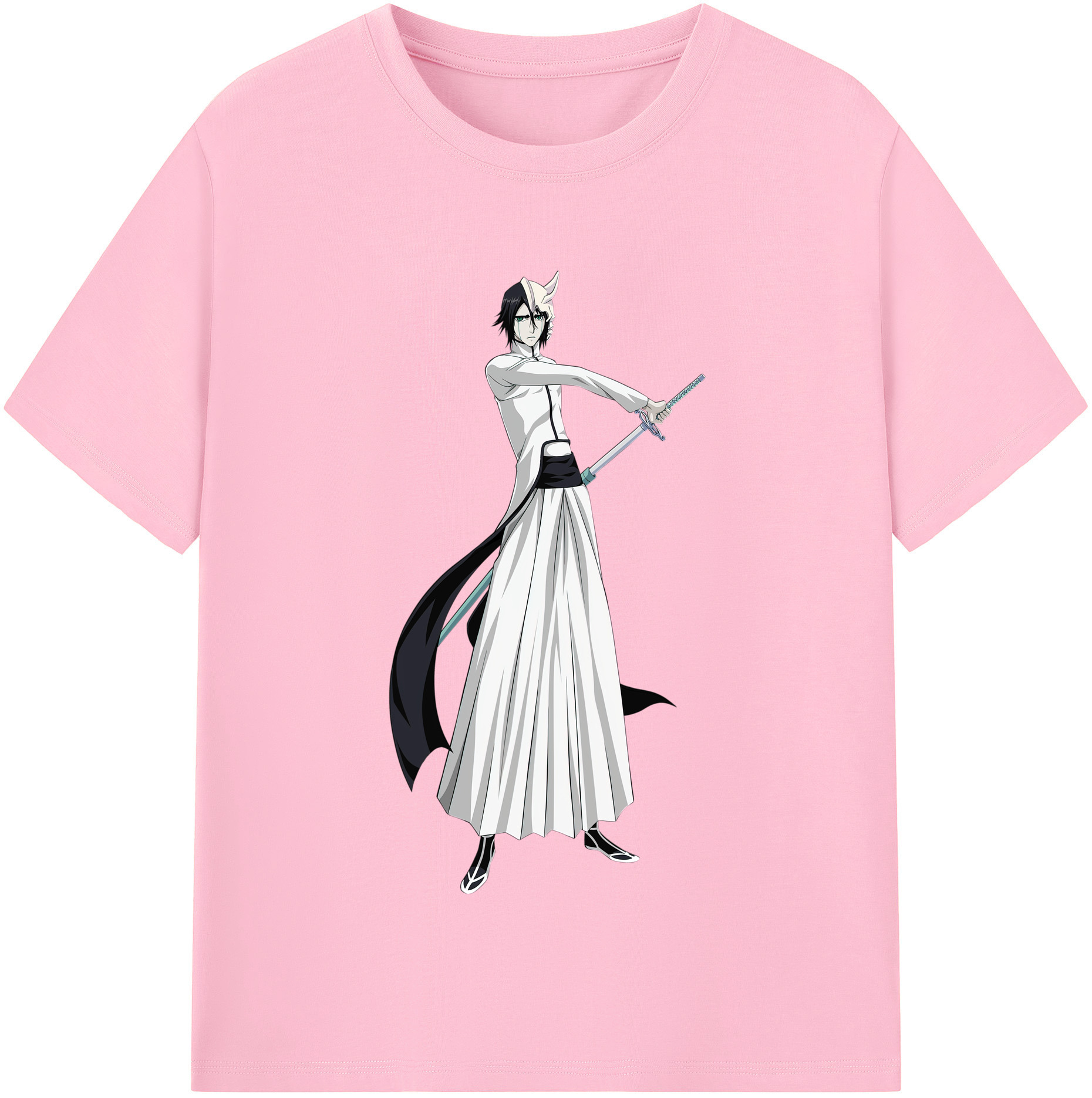 （画像用） ブリーチ ウルキオラ·シファー BLEACH Ulquiorra cifer 綿100％半袖Tシャツ（フロントプリント）