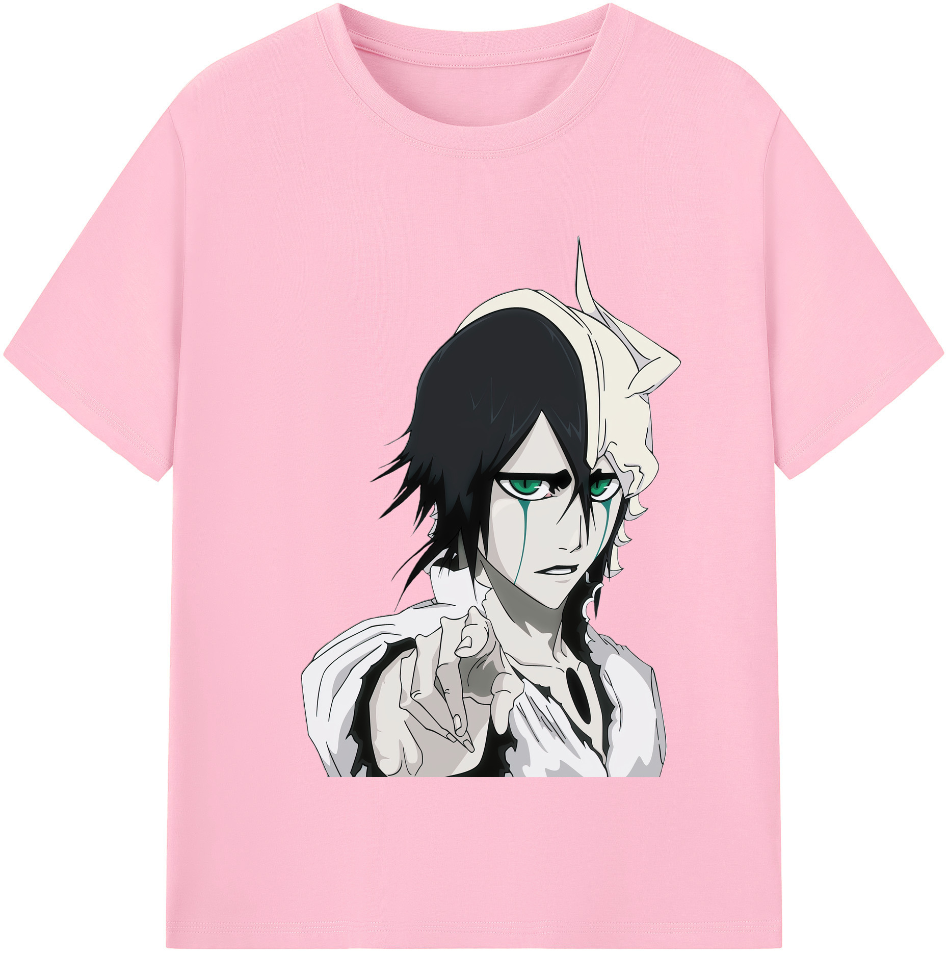 （画像用） ブリーチ ウルキオラ·シファー BLEACH Ulquiorra cifer 綿100％半袖Tシャツ（フロントプリント）