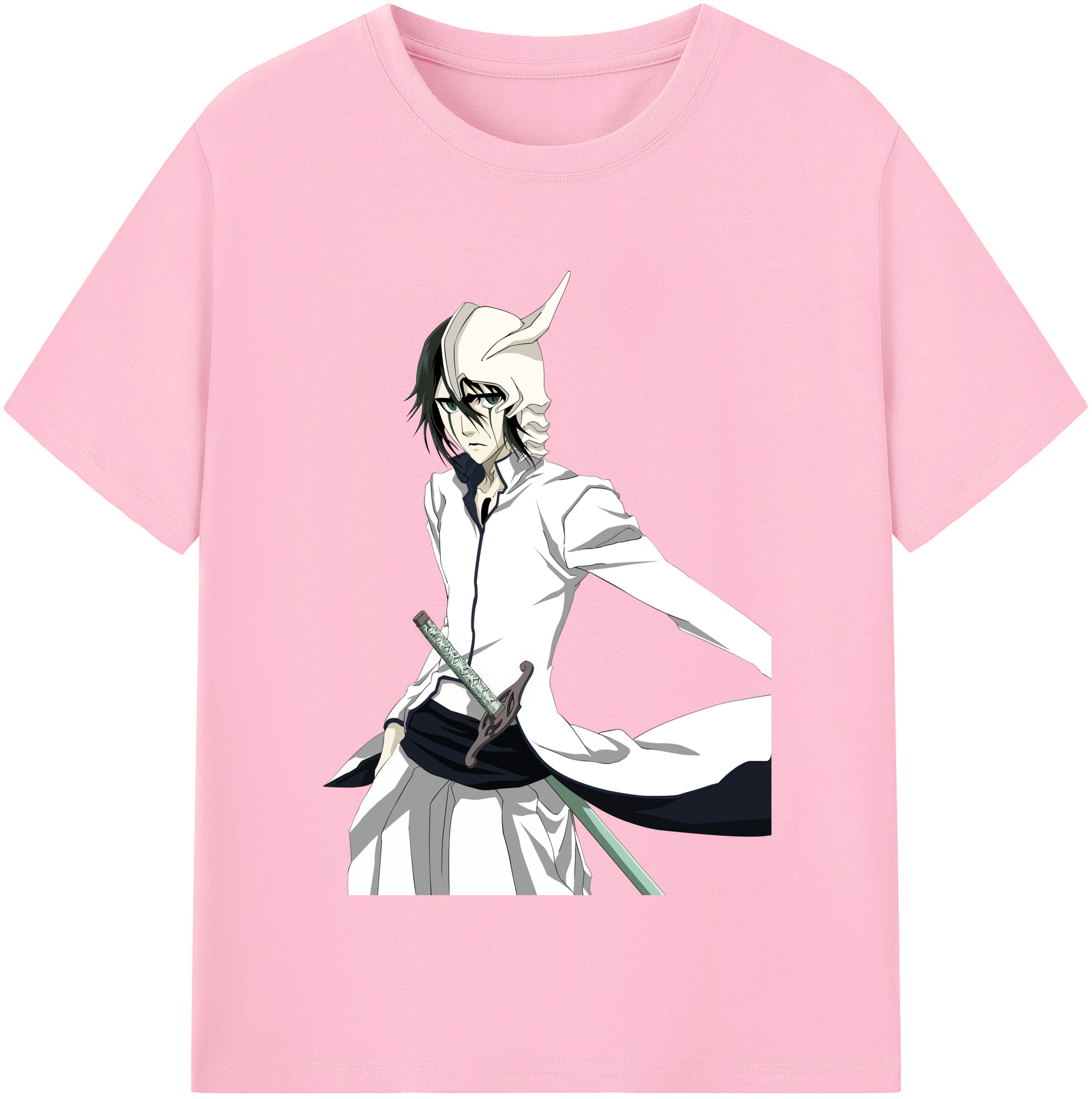 （画像用） ブリーチ ウルキオラ·シファー BLEACH Ulquiorra cifer 綿100％半袖Tシャツ（フロントプリント）