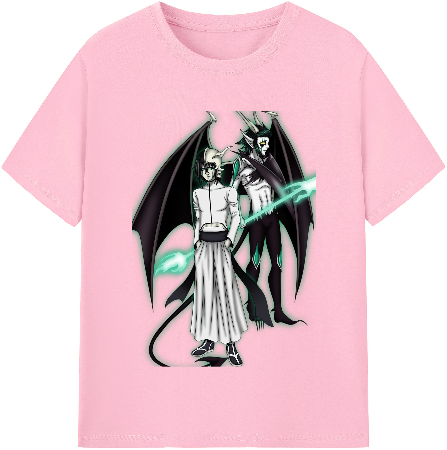 （画像用） ブリーチ ウルキオラ·シファー BLEACH Ulquiorra cifer 綿100％半袖Tシャツ（フロントプリント）