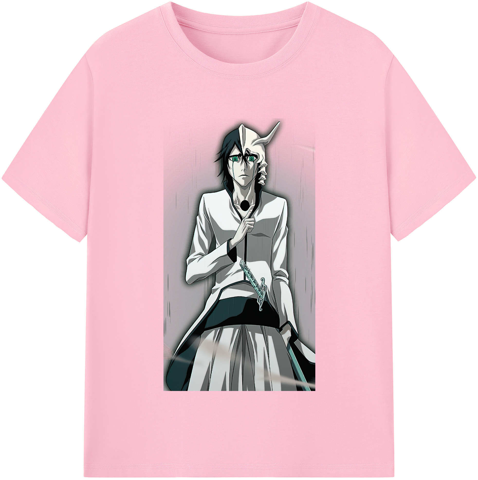 （画像用） ブリーチ ウルキオラ·シファー BLEACH Ulquiorra cifer 綿100％半袖Tシャツ（フロントプリント）
