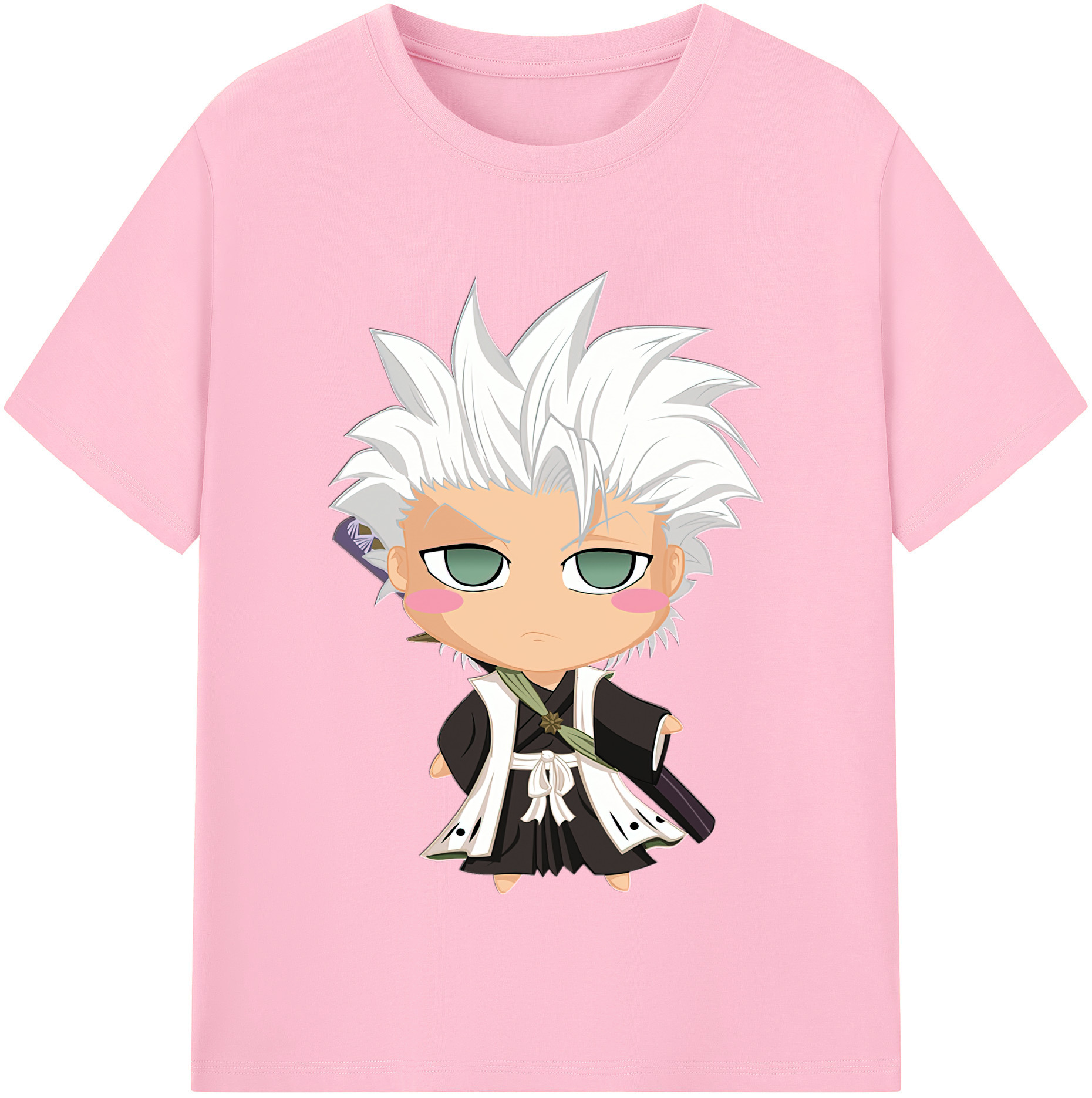 （画像用） ブリーチ 日番谷冬獅郎（ひつがや とうしろう） BLEACH Hitsugaya Toushirou 綿100％半袖Tシャツ（フロントプリント）