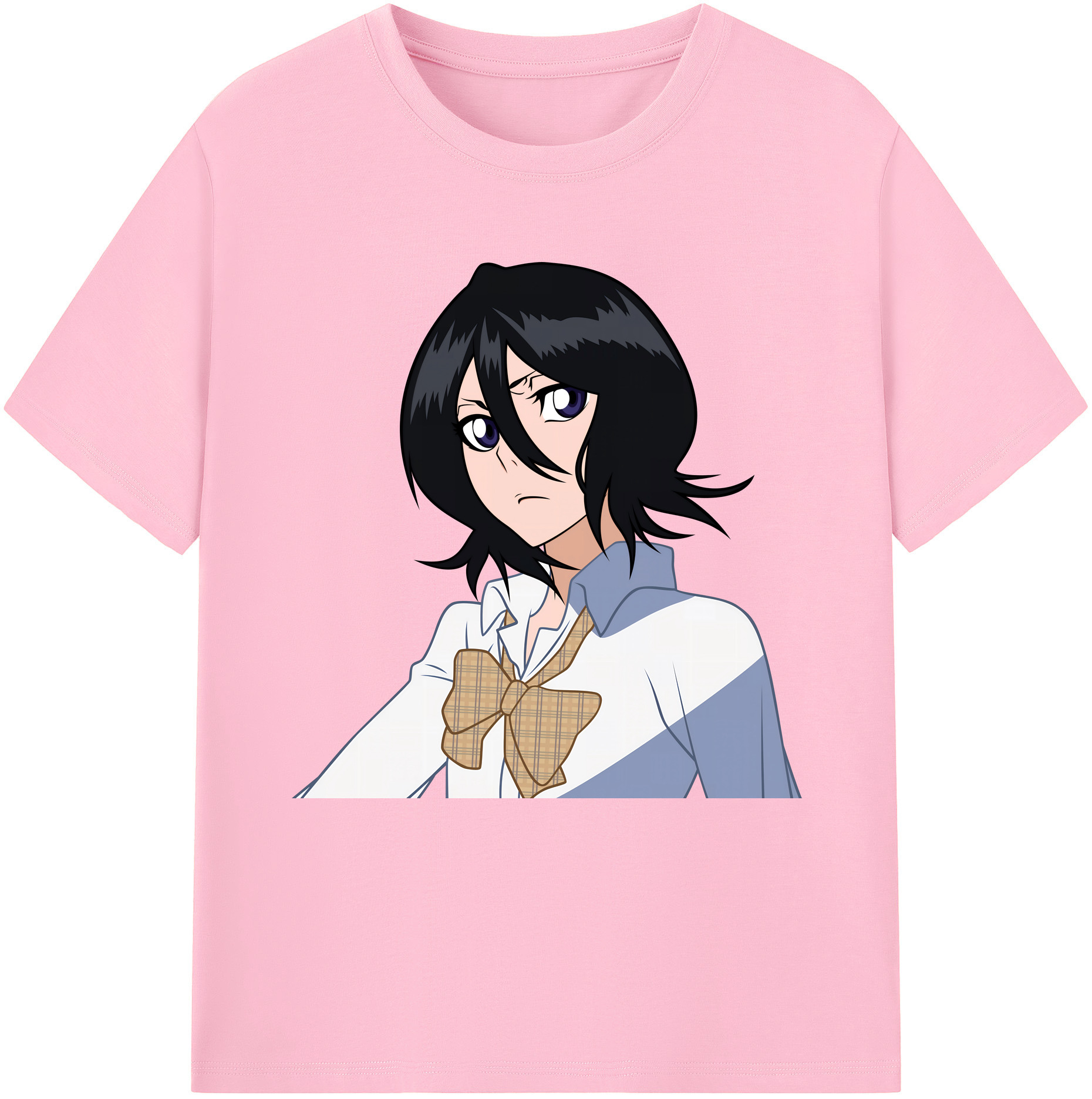 （画像用） ブリーチ 朽木ルキア BLEACH Kuchiki Rukia 綿100％半袖Tシャツ（フロントプリント）