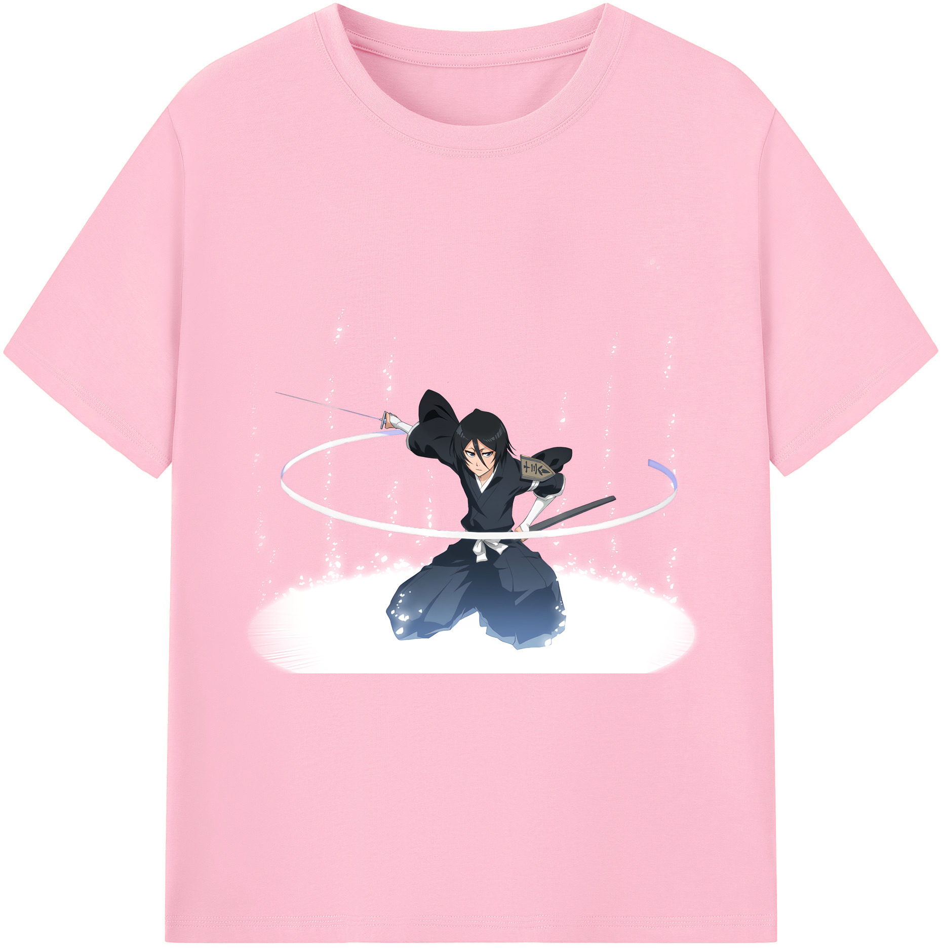 （画像用） ブリーチ 朽木ルキア BLEACH Kuchiki Rukia 綿100％半袖Tシャツ（フロントプリント）