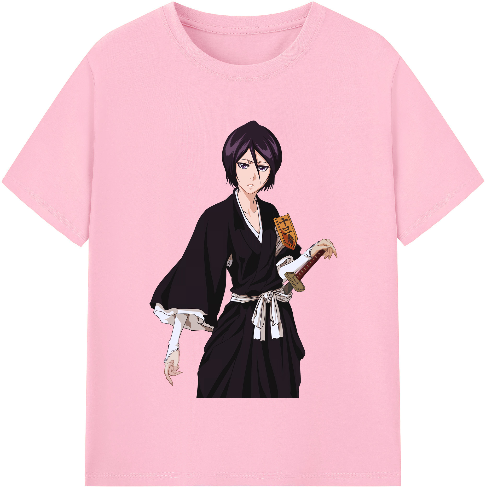 （画像用） ブリーチ 朽木ルキア BLEACH Kuchiki Rukia 綿100％半袖Tシャツ（フロントプリント）
