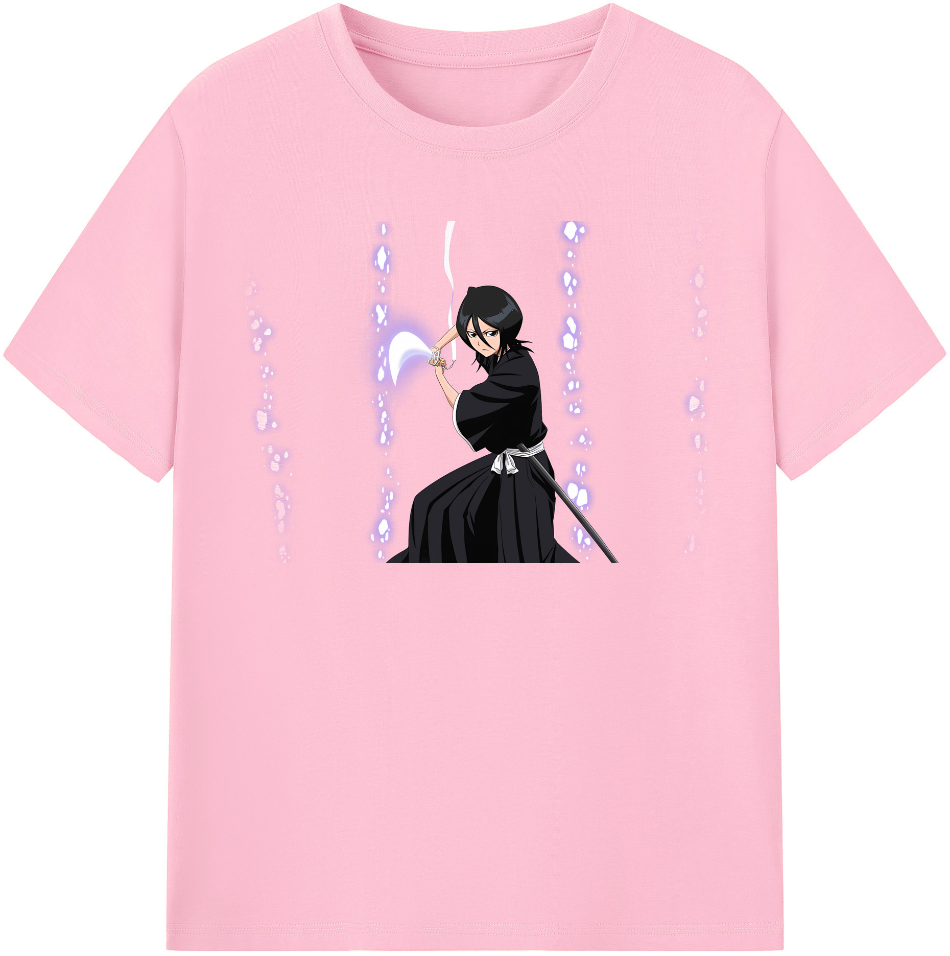 （画像用） ブリーチ 朽木ルキア BLEACH Kuchiki Rukia 綿100％半袖Tシャツ（フロントプリント）