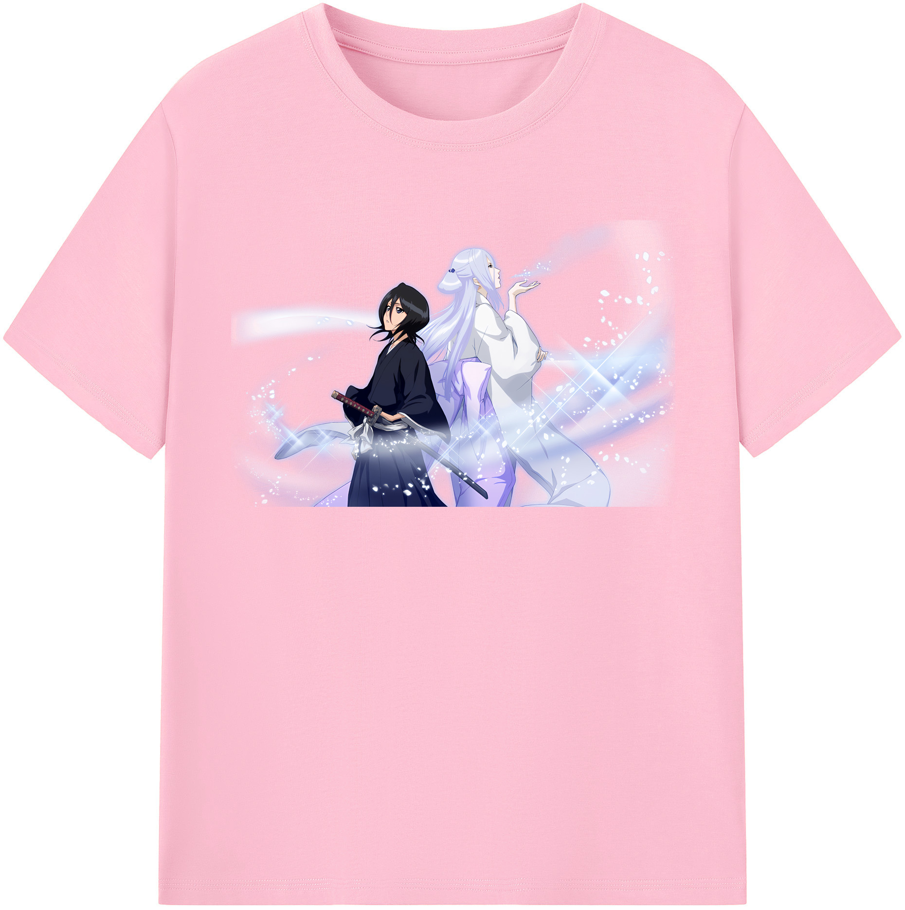 （画像用） ブリーチ 朽木ルキア BLEACH Kuchiki Rukia 綿100％半袖Tシャツ（フロントプリント）