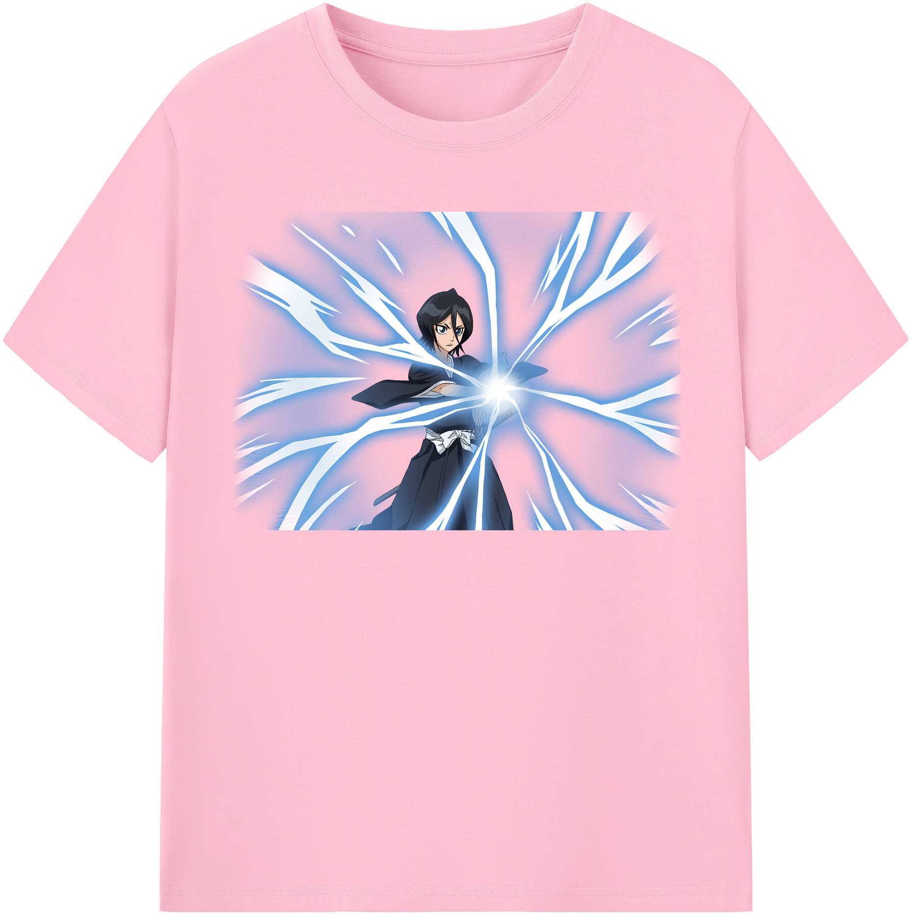 （画像用） ブリーチ 朽木ルキア BLEACH Kuchiki Rukia 綿100％半袖Tシャツ（フロントプリント）