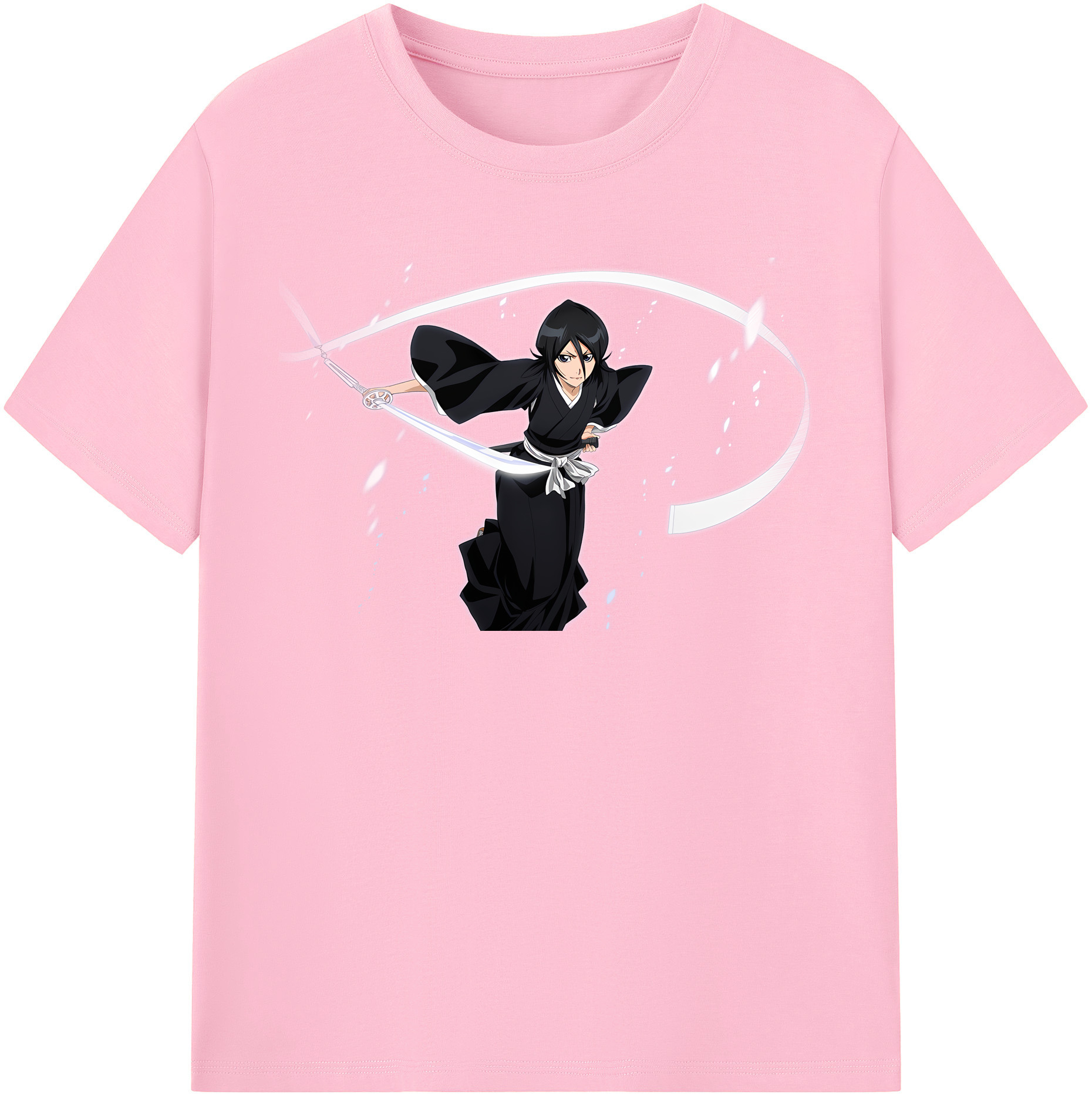 （画像用） ブリーチ 朽木ルキア BLEACH Kuchiki Rukia 綿100％半袖Tシャツ（フロントプリント）