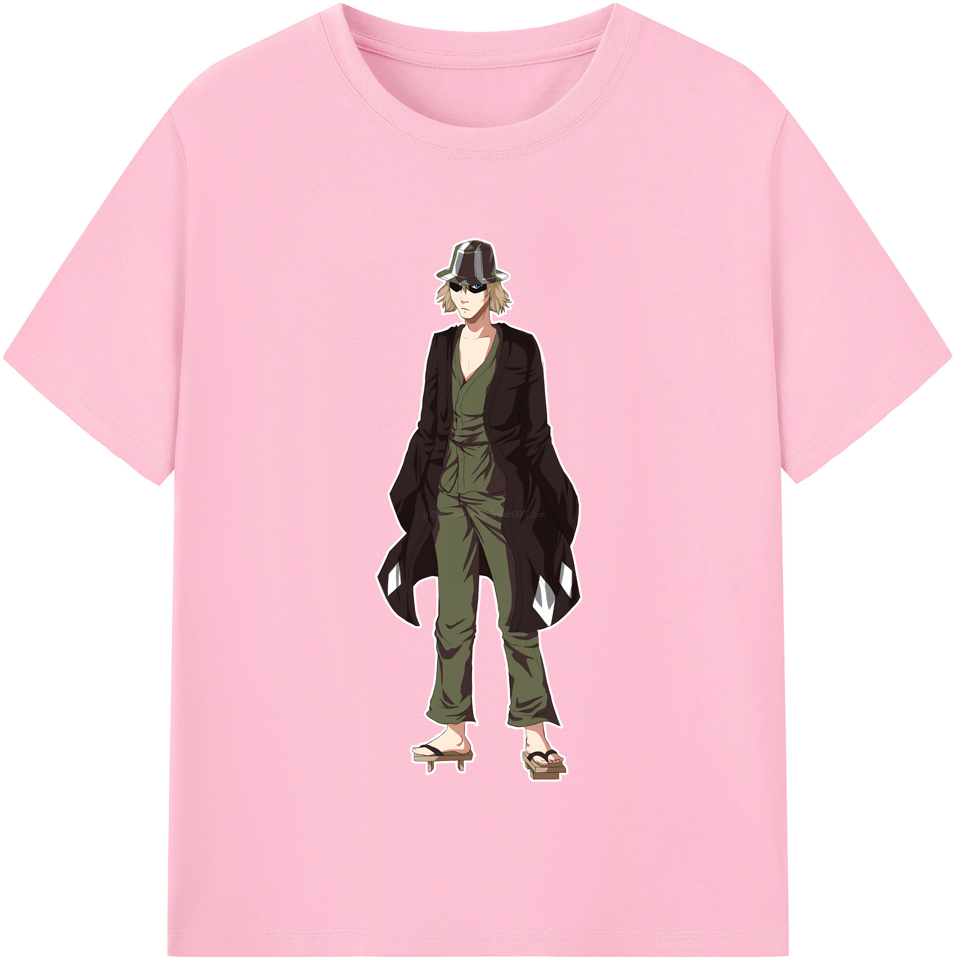 （画像用） "ブリーチ 浦原 喜助（うらはら きすけ） BLEACH Urahara Kisuke " 綿100％半袖Tシャツ（フロントプリント）