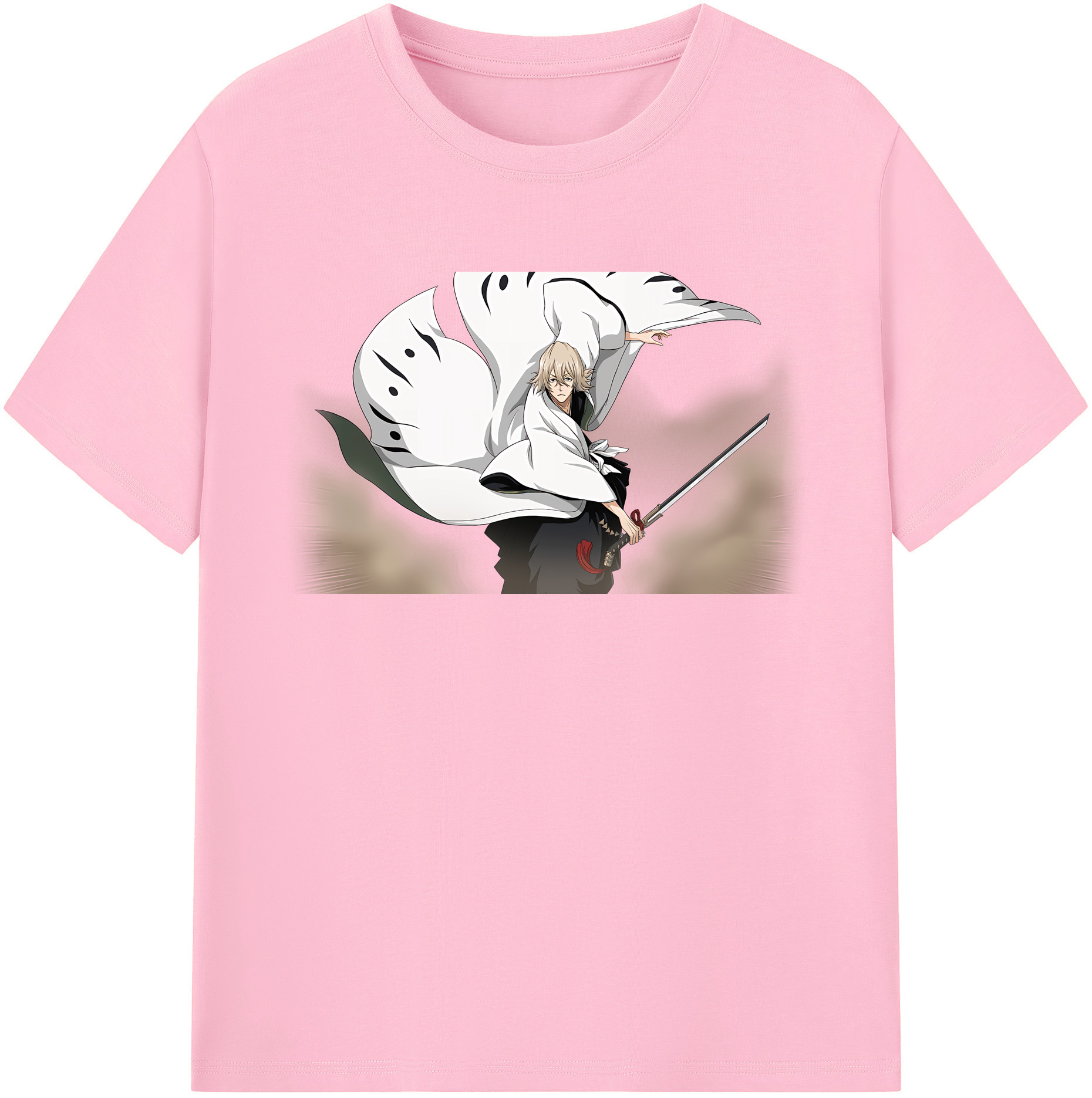 （画像用） "ブリーチ 浦原 喜助（うらはら きすけ） BLEACH Urahara Kisuke " 綿100％半袖Tシャツ（フロントプリント）