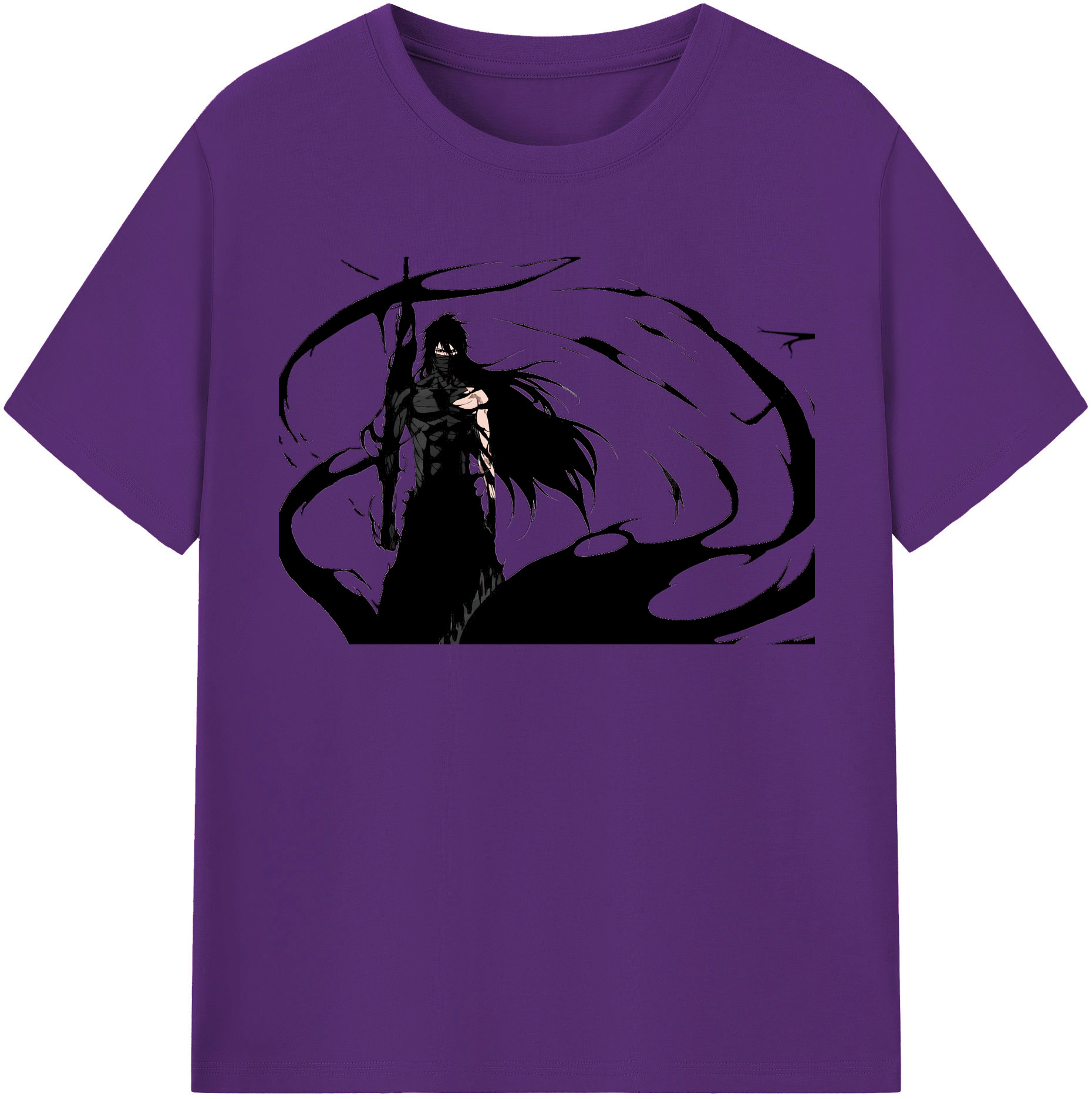 （画像用） ブリーチ 黒崎一護（くろさき いちご）BLEACH Kurosaki Ichigo 綿100％半袖Tシャツ（フロントプリント）
