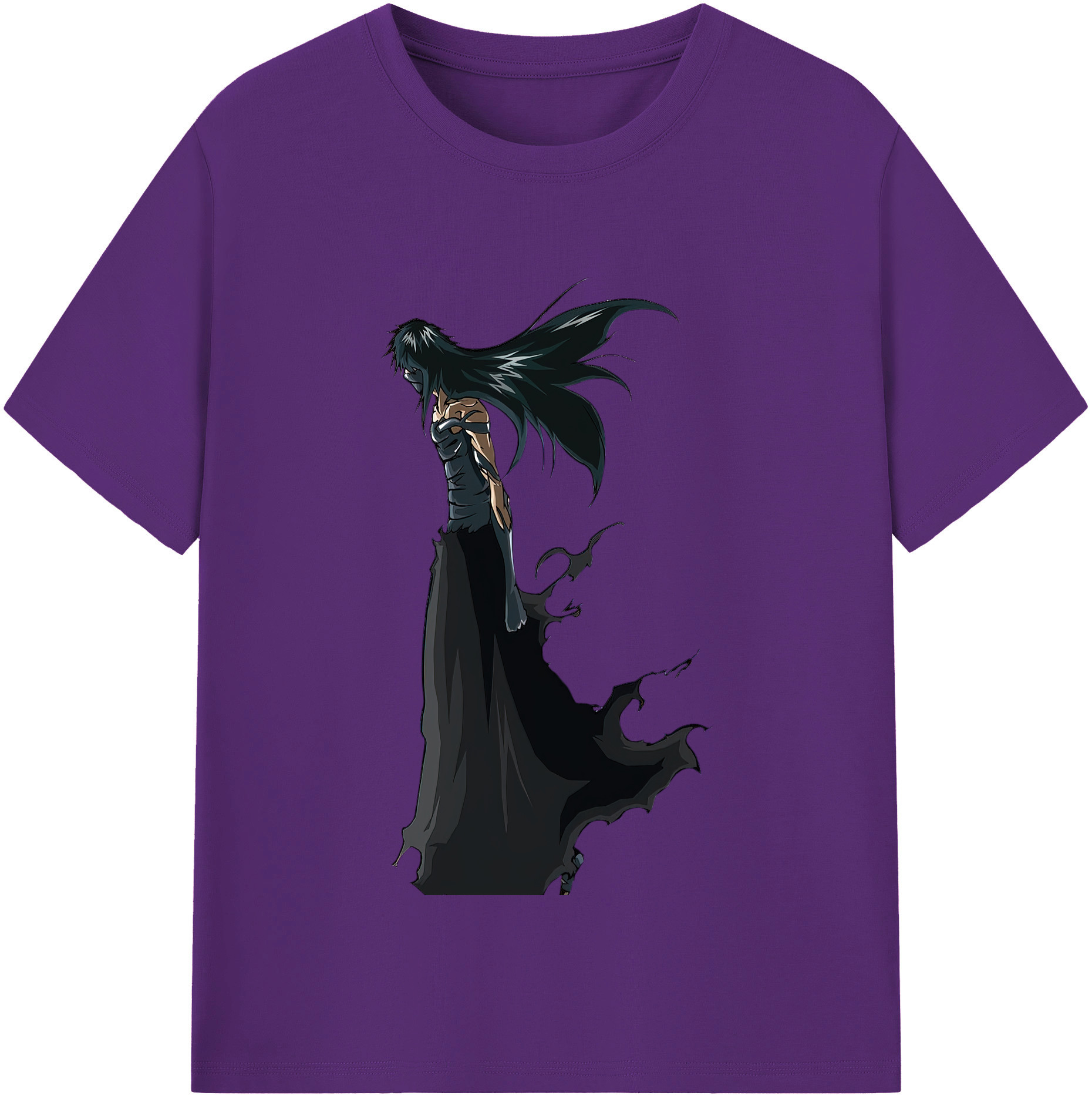 （画像用） ブリーチ 黒崎一護（くろさき いちご）BLEACH Kurosaki Ichigo 綿100％半袖Tシャツ（フロントプリント）