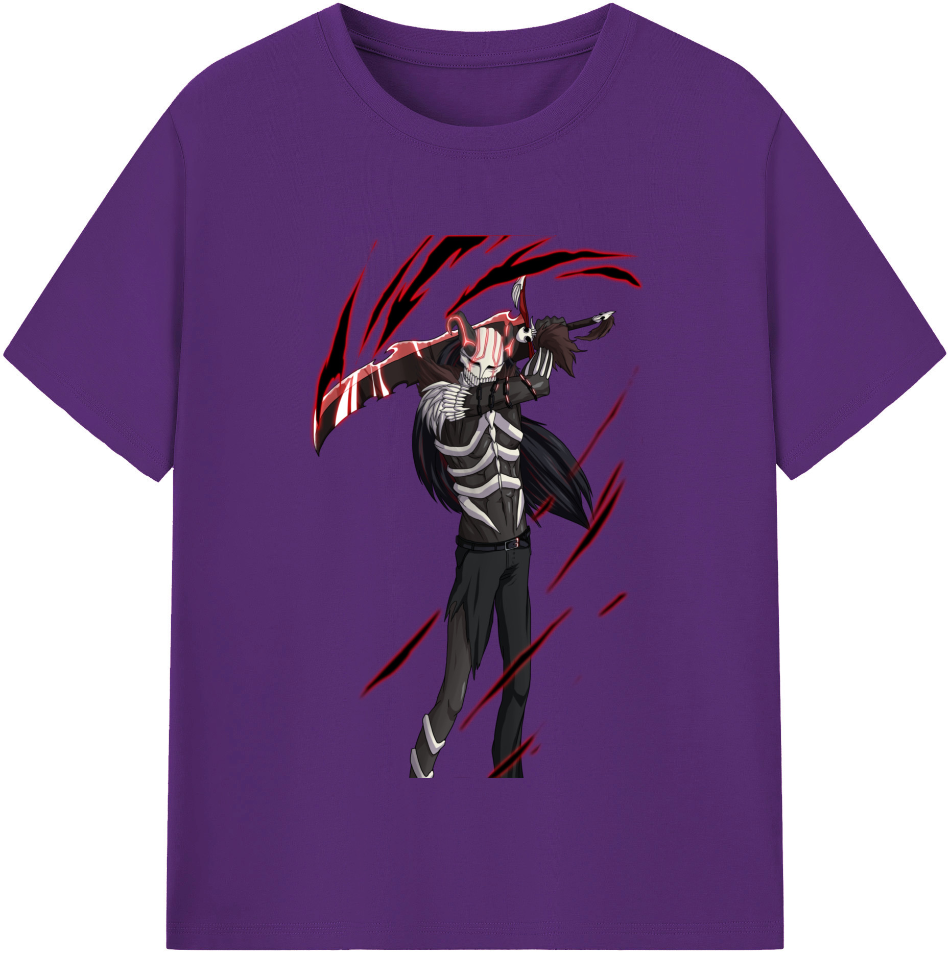 （画像用） ブリーチ 黒崎一護（くろさき いちご）BLEACH Kurosaki Ichigo 綿100％半袖Tシャツ（フロントプリント）