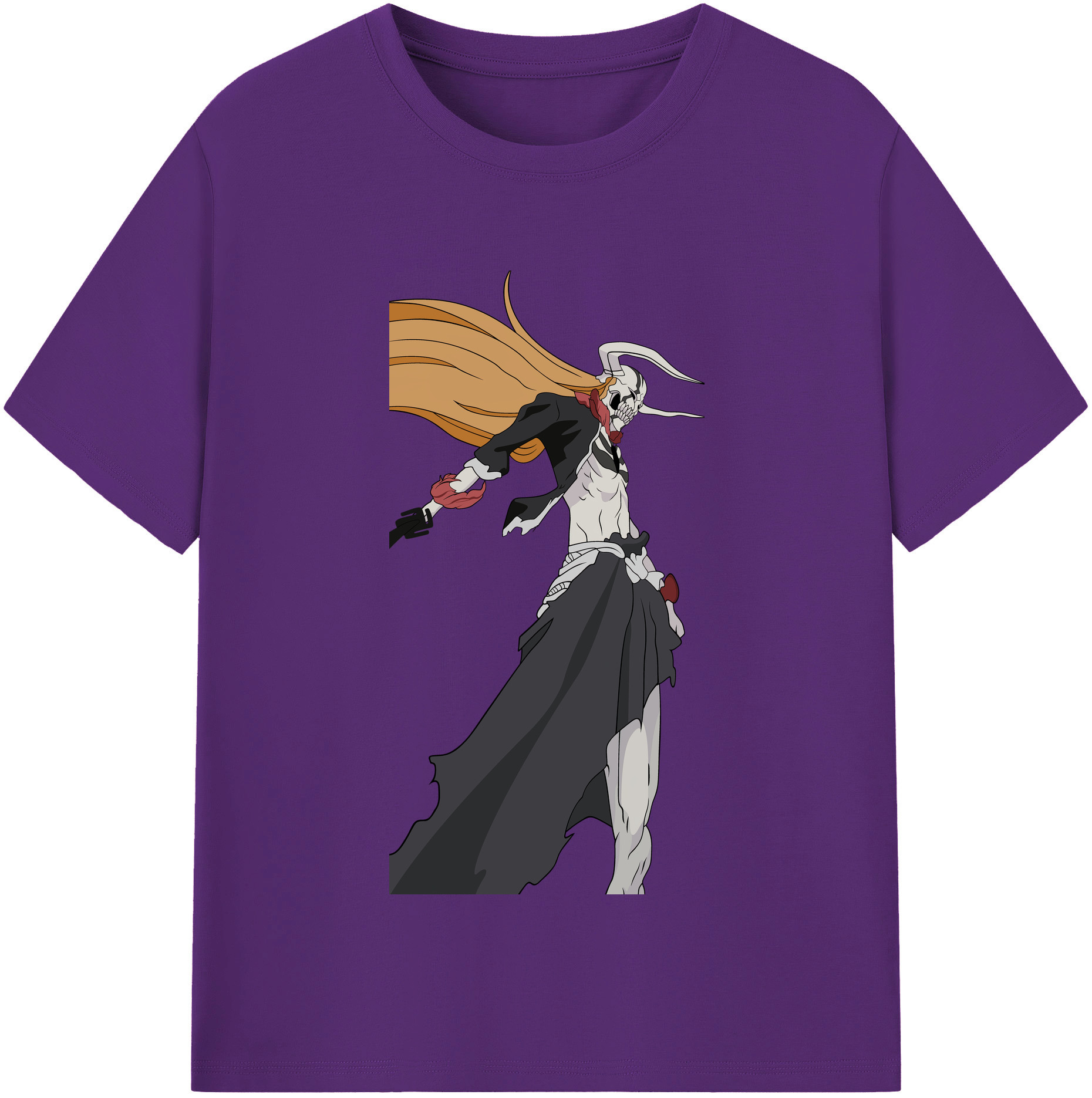 （画像用） ブリーチ 黒崎一護（くろさき いちご）BLEACH Kurosaki Ichigo 綿100％半袖Tシャツ（フロントプリント）