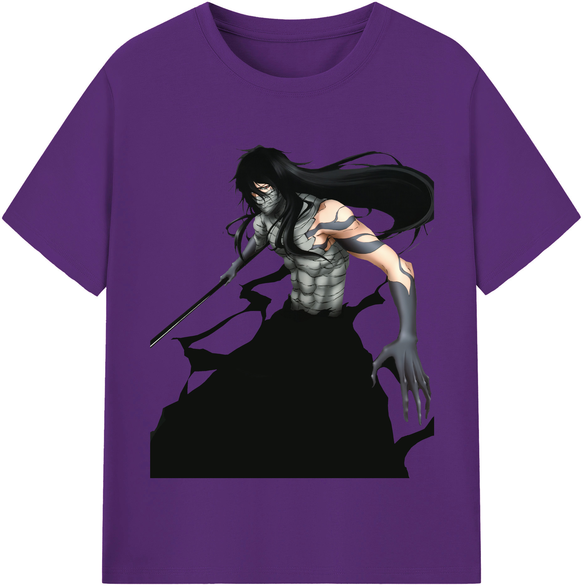 （画像用） ブリーチ 黒崎一護（くろさき いちご）BLEACH Kurosaki Ichigo 綿100％半袖Tシャツ（フロントプリント）
