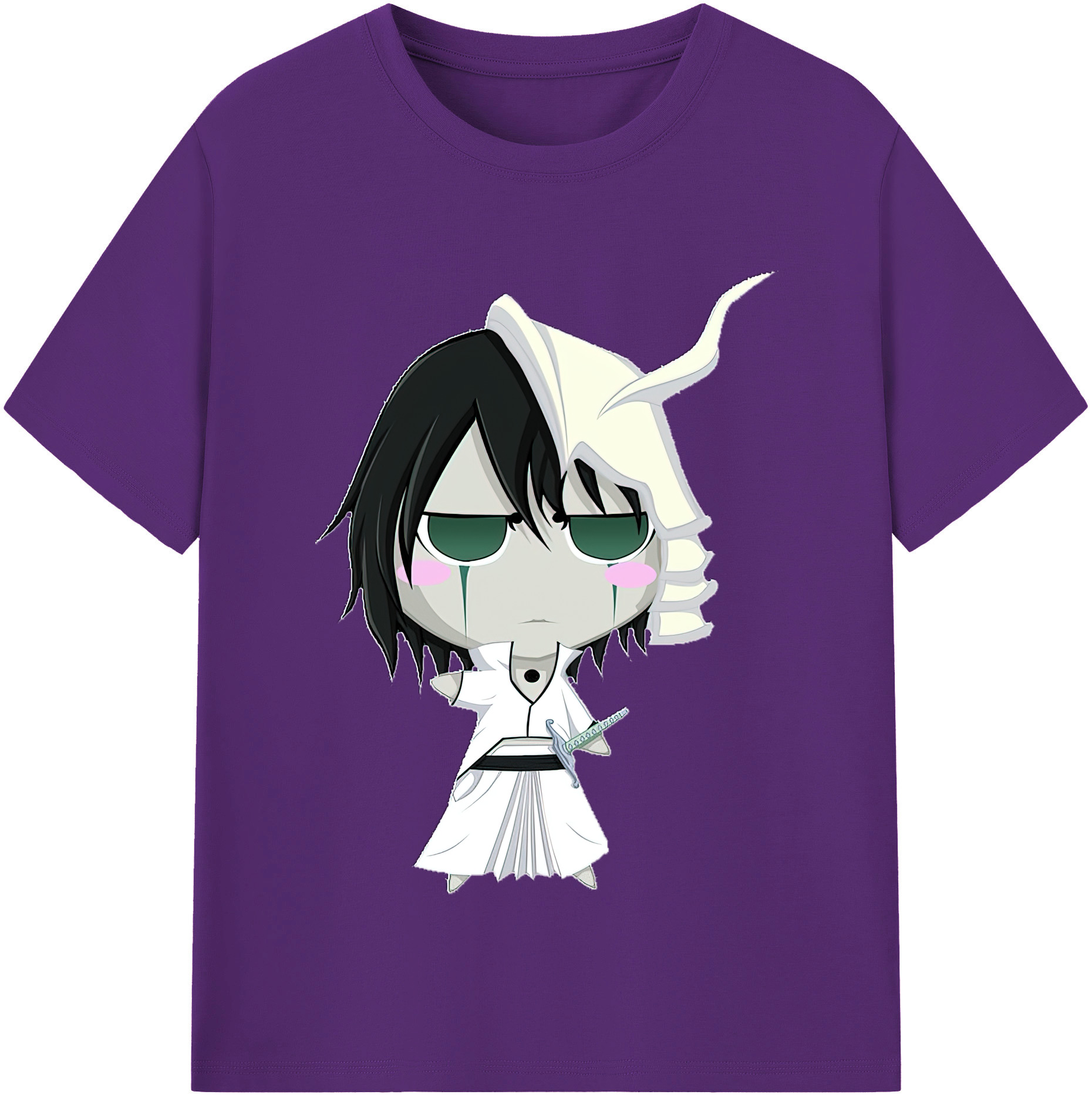 （画像用） ブリーチ ウルキオラ·シファー BLEACH Ulquiorra cifer 綿100％半袖Tシャツ（フロントプリント）