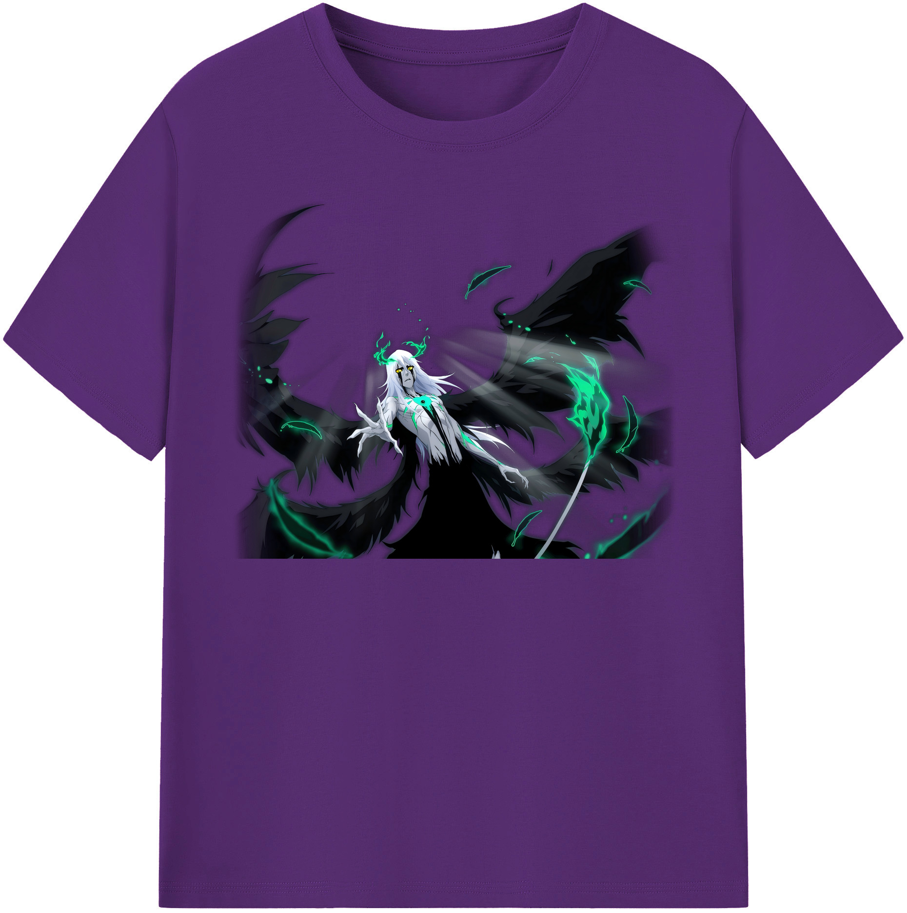 （画像用） ブリーチ ウルキオラ·シファー BLEACH Ulquiorra cifer 綿100％半袖Tシャツ（フロントプリント）