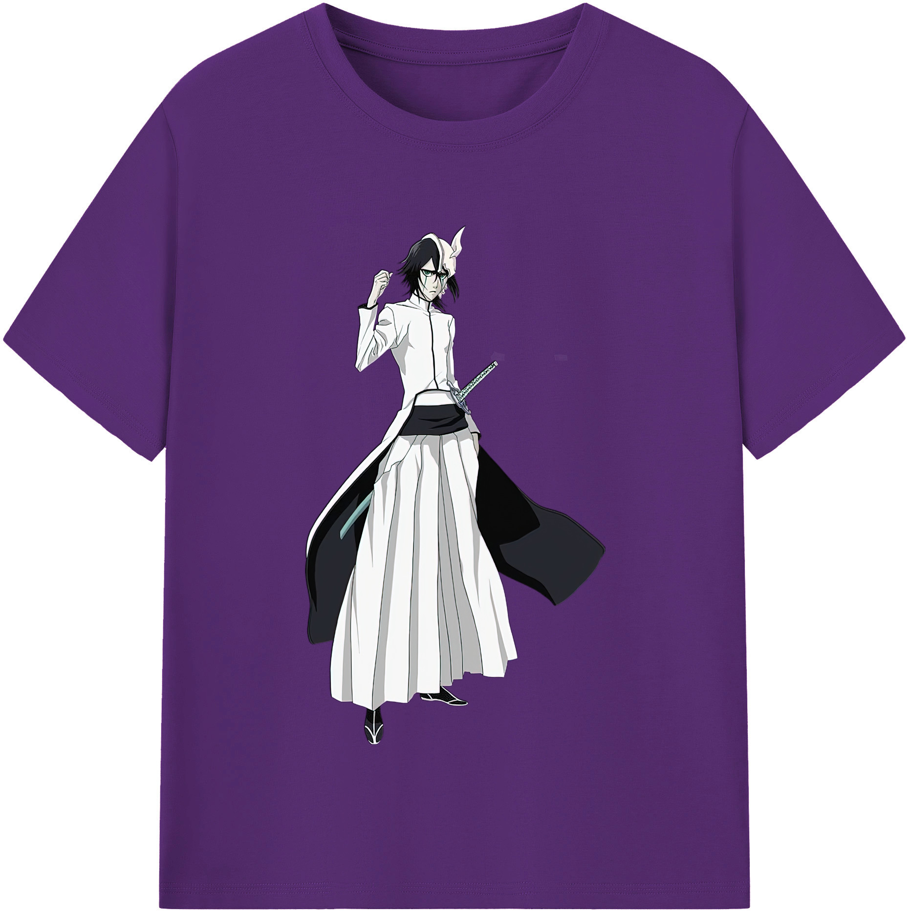 （画像用） ブリーチ ウルキオラ·シファー BLEACH Ulquiorra cifer 綿100％半袖Tシャツ（フロントプリント）