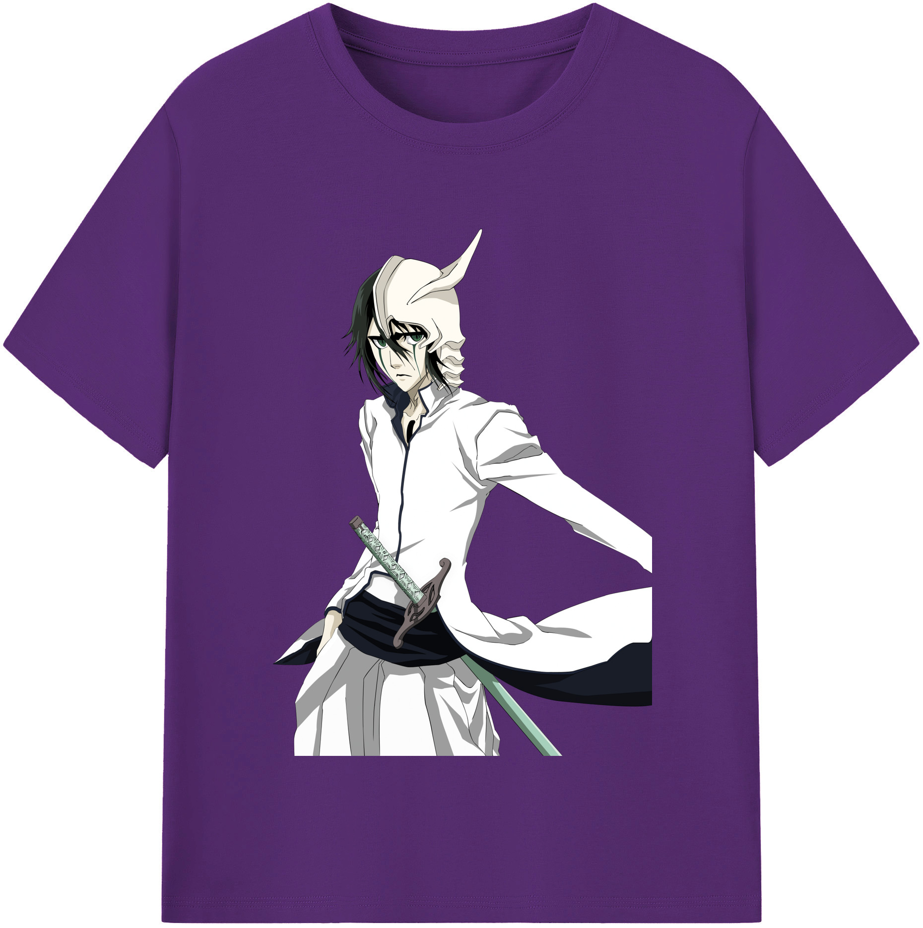 （画像用） ブリーチ ウルキオラ·シファー BLEACH Ulquiorra cifer 綿100％半袖Tシャツ（フロントプリント）