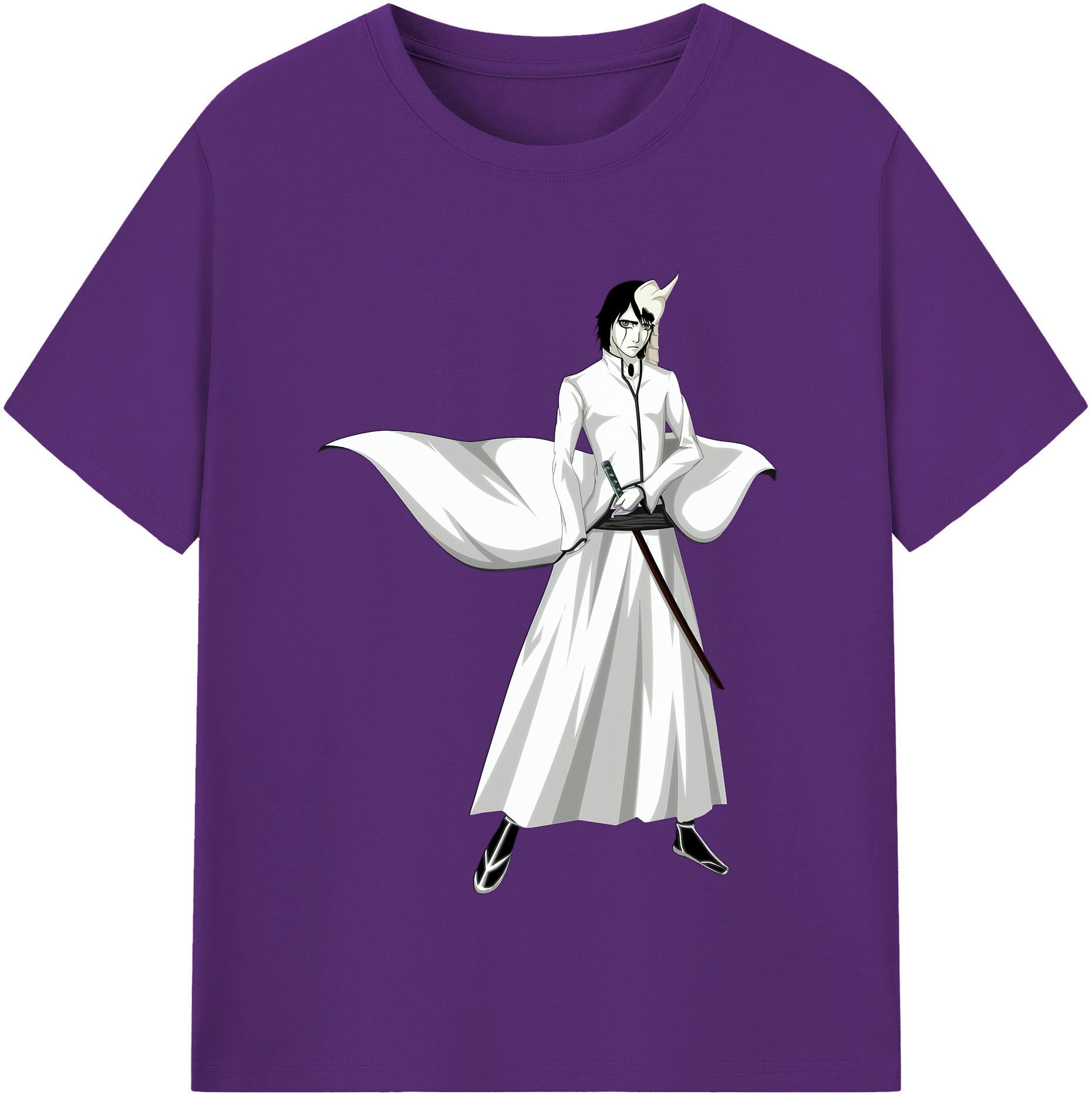 （画像用） ブリーチ ウルキオラ·シファー BLEACH Ulquiorra cifer 綿100％半袖Tシャツ（フロントプリント）