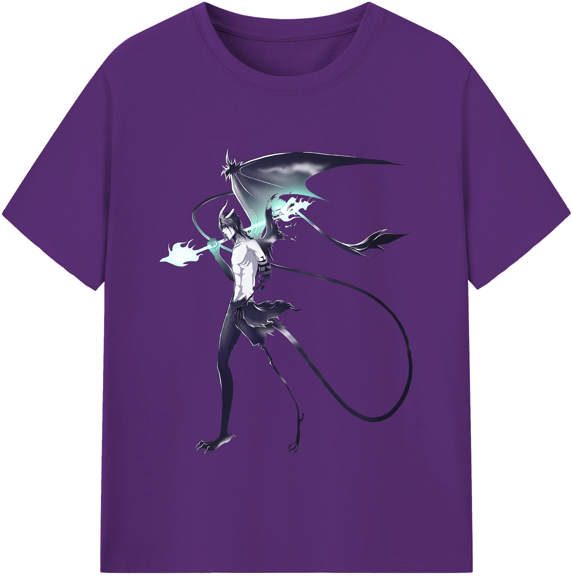 （画像用） ブリーチ ウルキオラ·シファー BLEACH Ulquiorra cifer 綿100％半袖Tシャツ（フロントプリント）