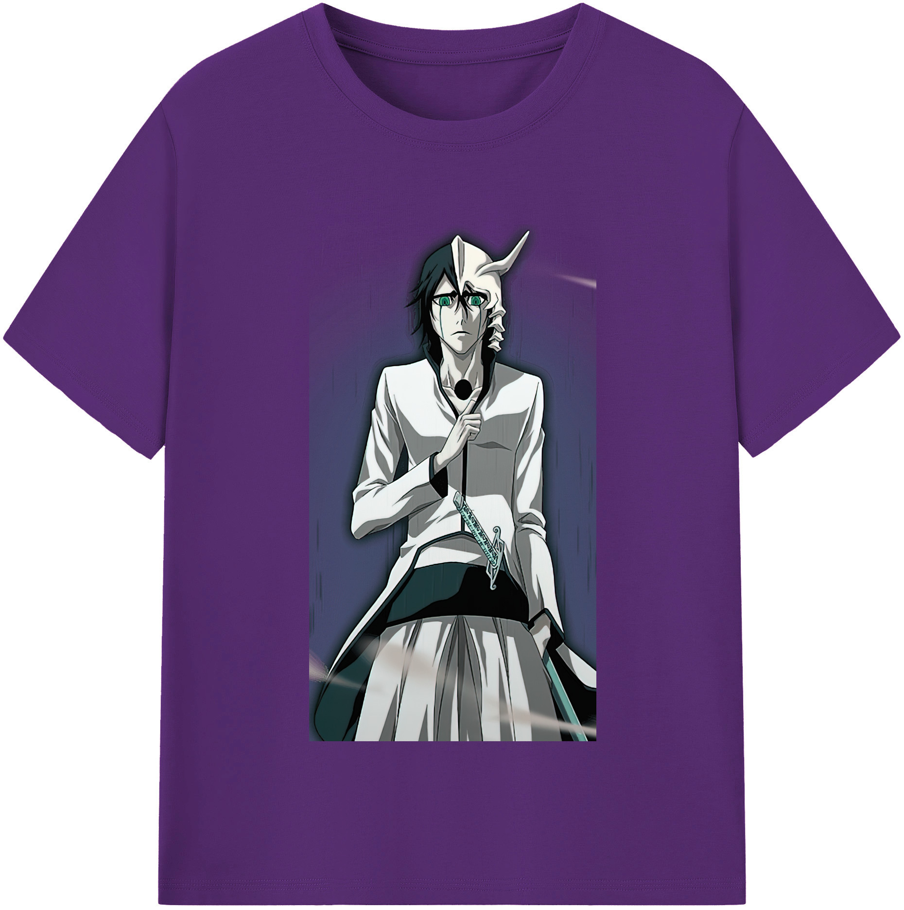 （画像用） ブリーチ ウルキオラ·シファー BLEACH Ulquiorra cifer 綿100％半袖Tシャツ（フロントプリント）