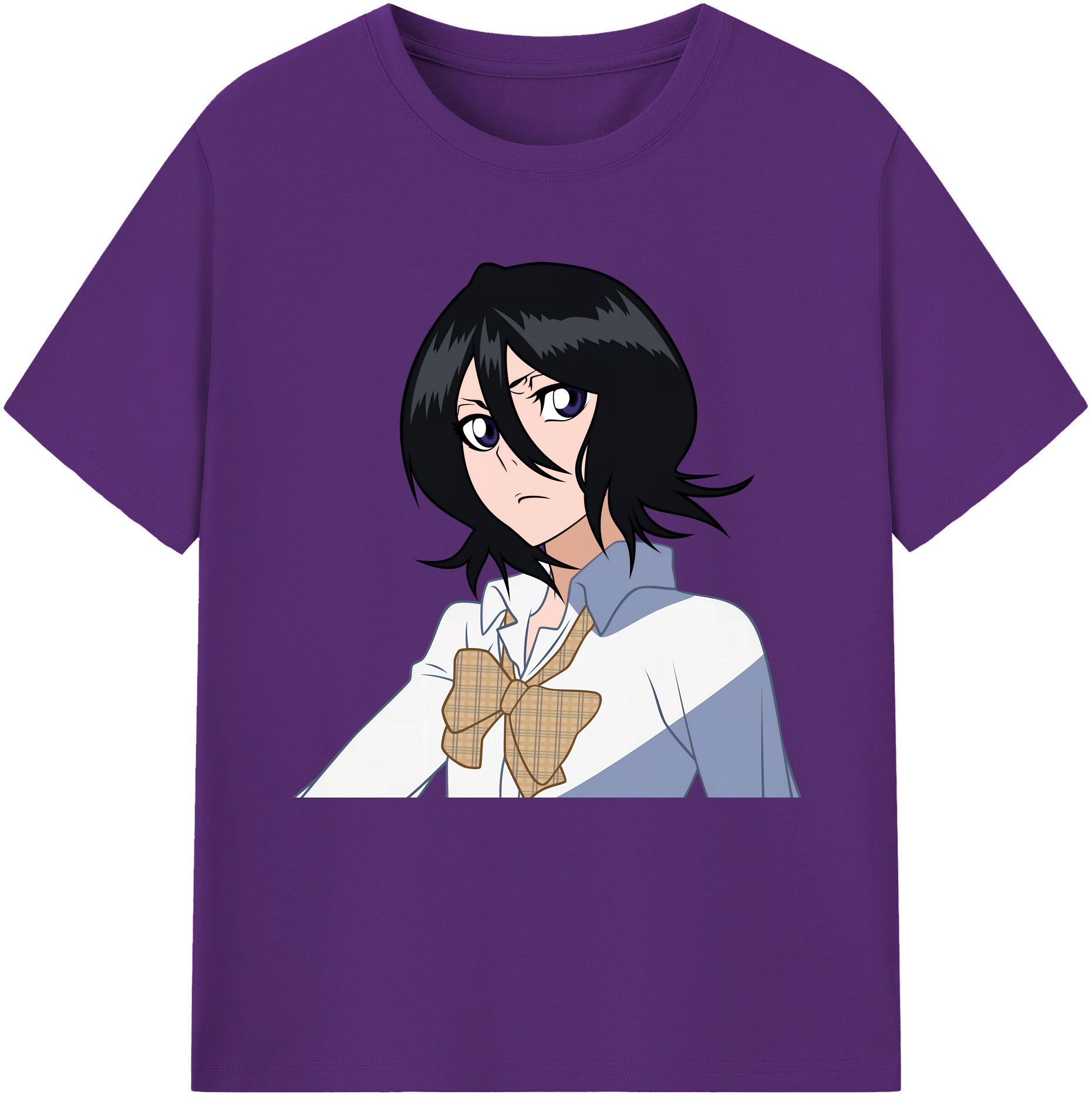 （画像用） ブリーチ 朽木ルキア BLEACH Kuchiki Rukia 綿100％半袖Tシャツ（フロントプリント）