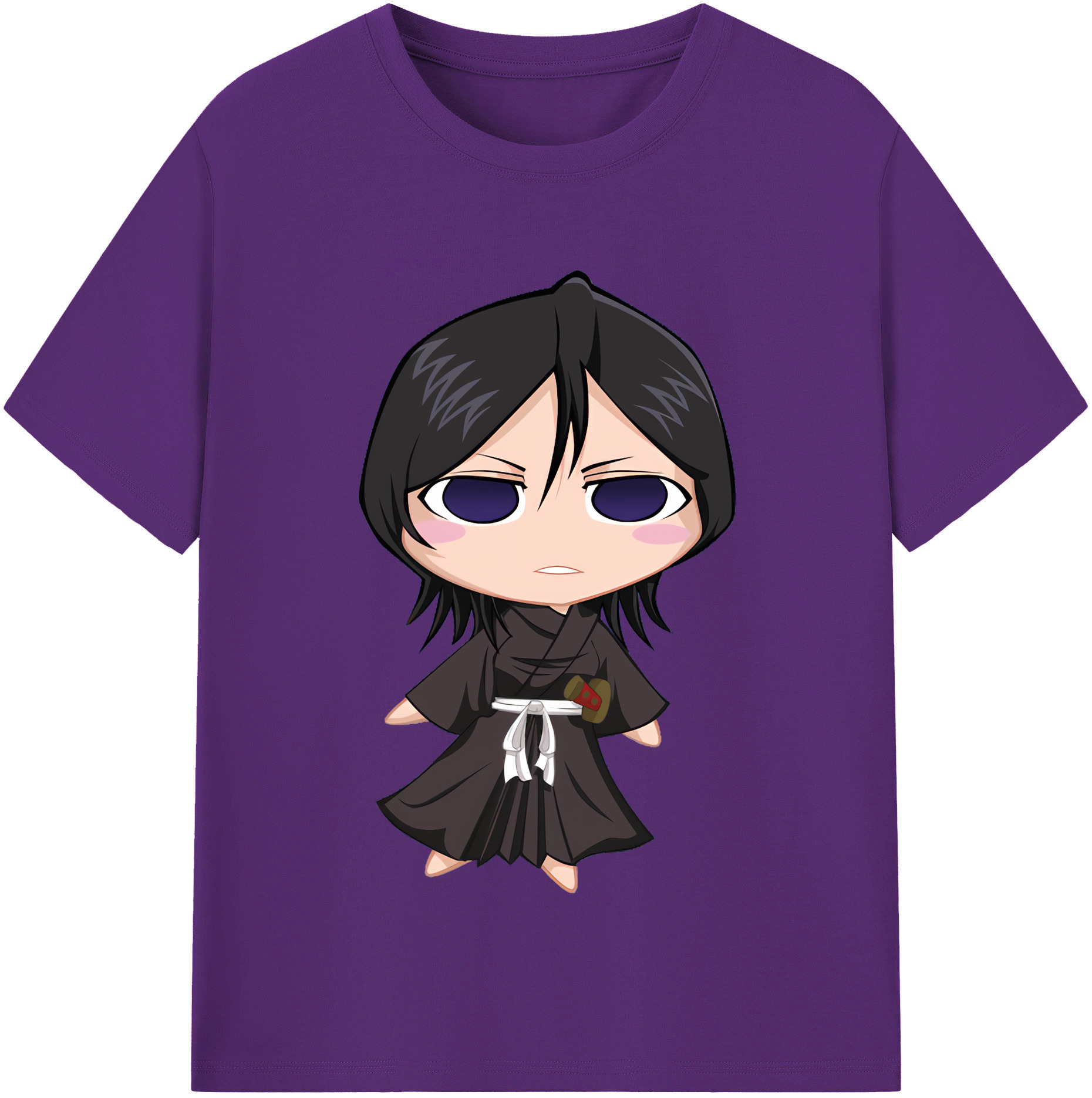 （画像用） ブリーチ 朽木ルキア BLEACH Kuchiki Rukia 綿100％半袖Tシャツ（フロントプリント）