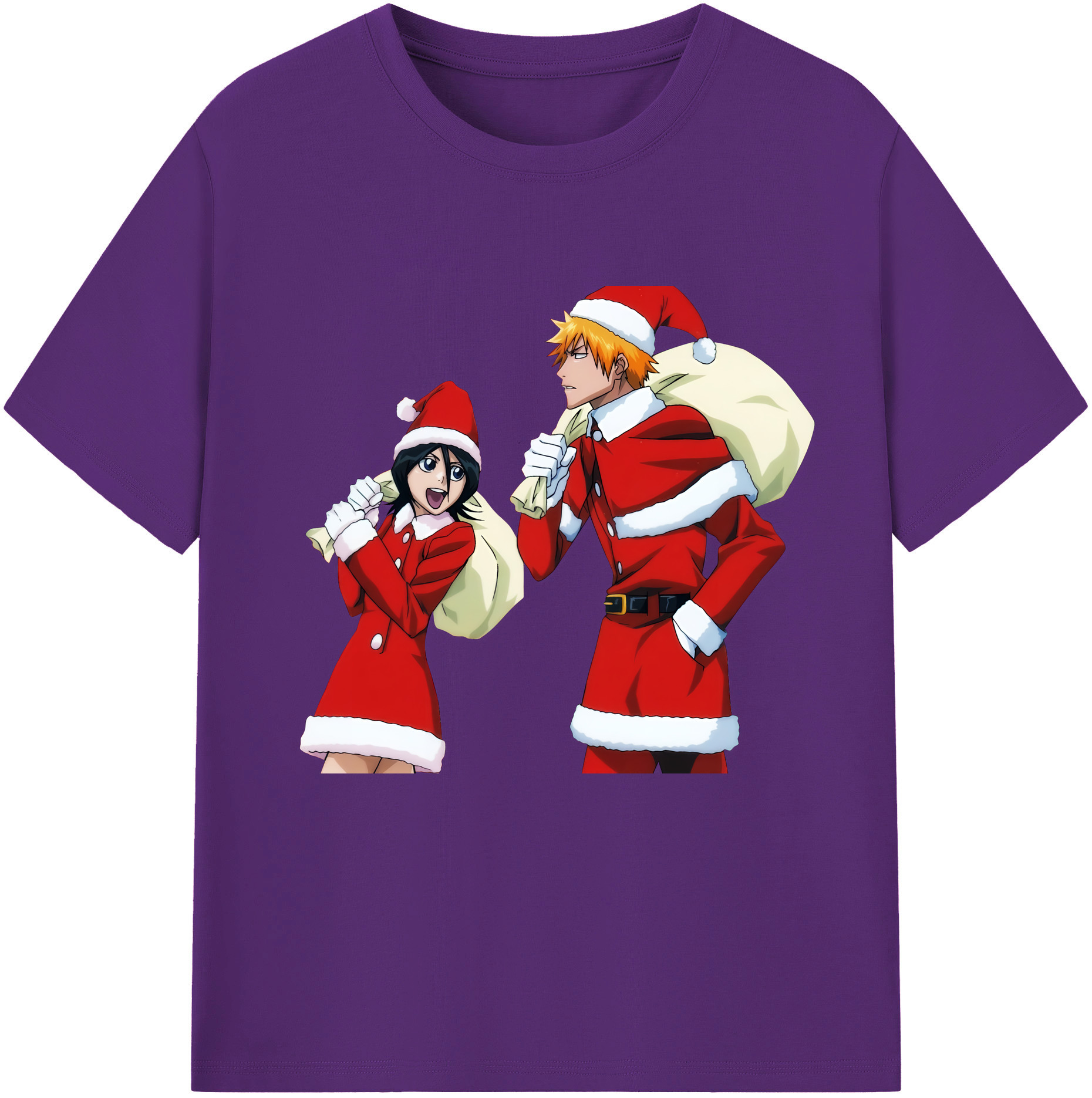 （画像用） ブリーチ 朽木ルキア BLEACH Kuchiki Rukia 綿100％半袖Tシャツ（フロントプリント）