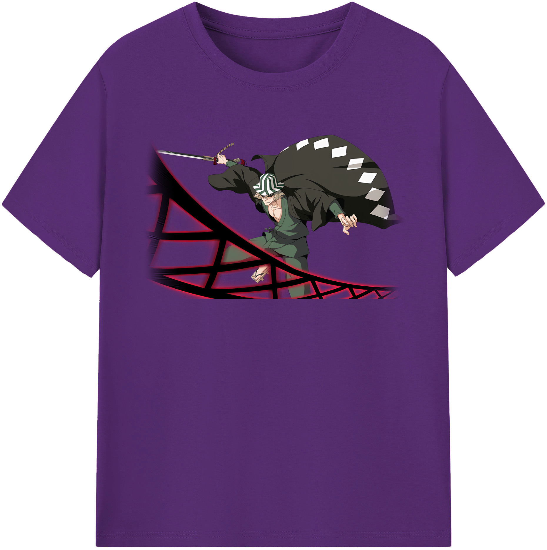 （画像用） "ブリーチ 浦原 喜助（うらはら きすけ） BLEACH Urahara Kisuke " 綿100％半袖Tシャツ（フロントプリント）