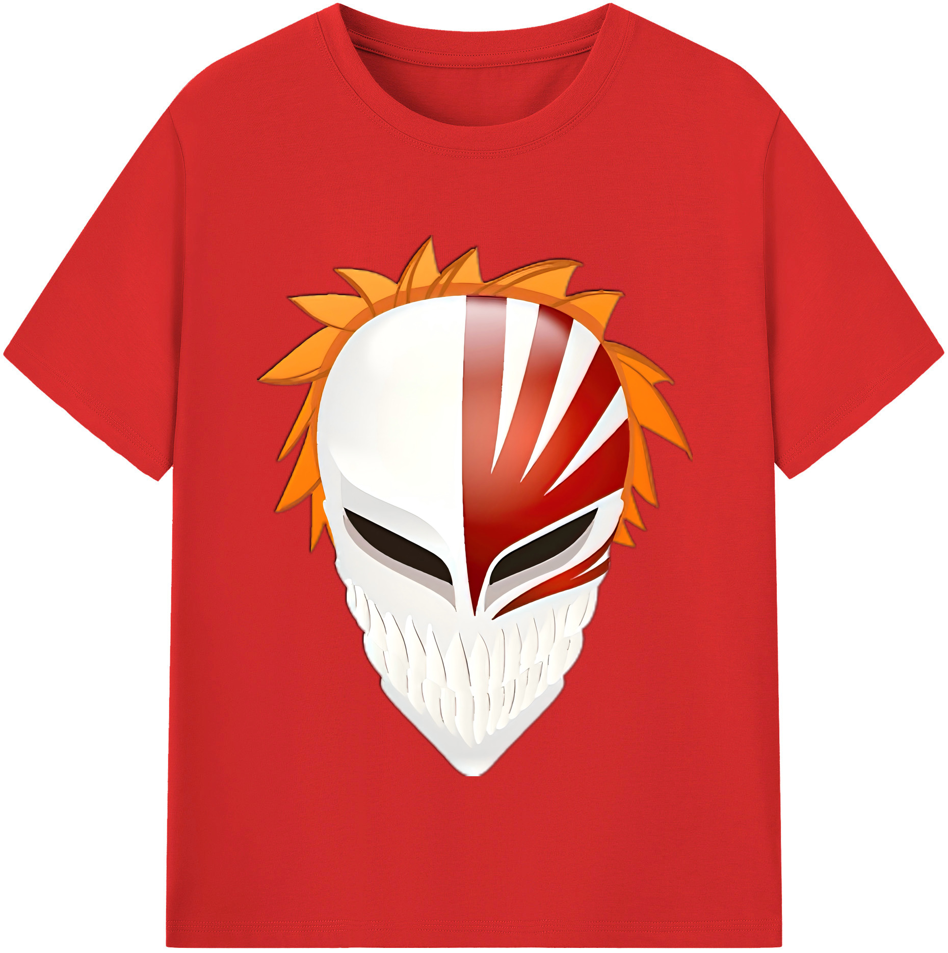 （画像用） ブリーチ 黒崎一護（くろさき いちご）BLEACH Kurosaki Ichigo 綿100％半袖Tシャツ（フロントプリント）