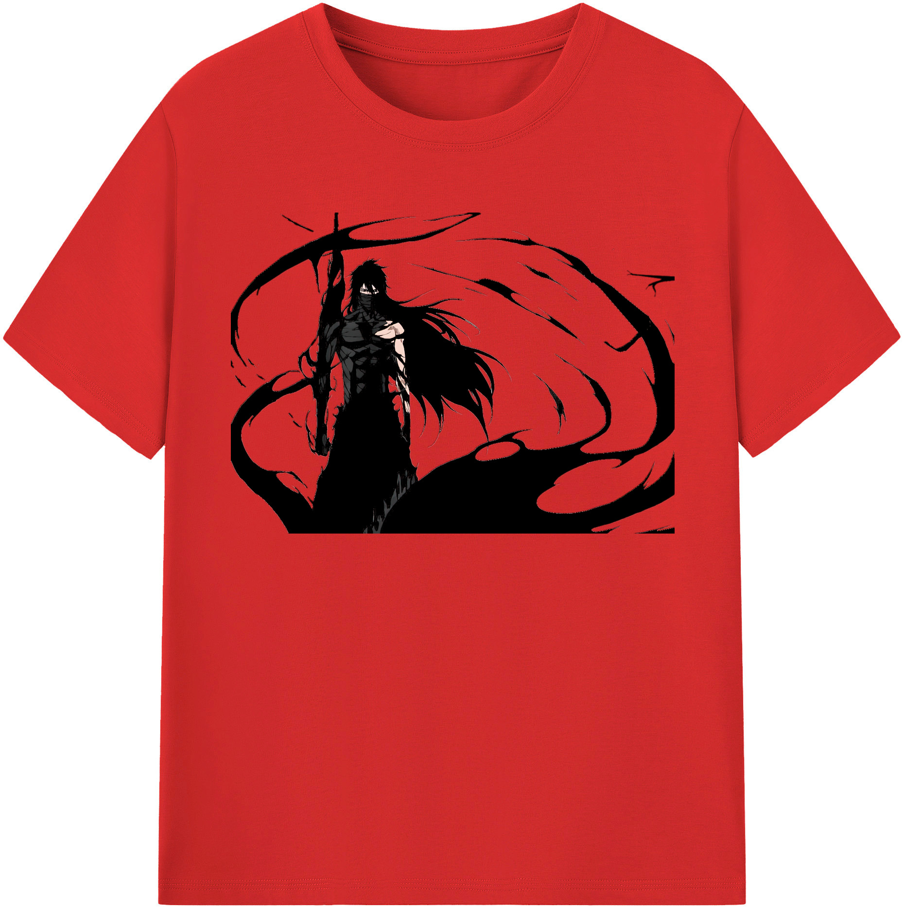 （画像用） ブリーチ 黒崎一護（くろさき いちご）BLEACH Kurosaki Ichigo 綿100％半袖Tシャツ（フロントプリント）