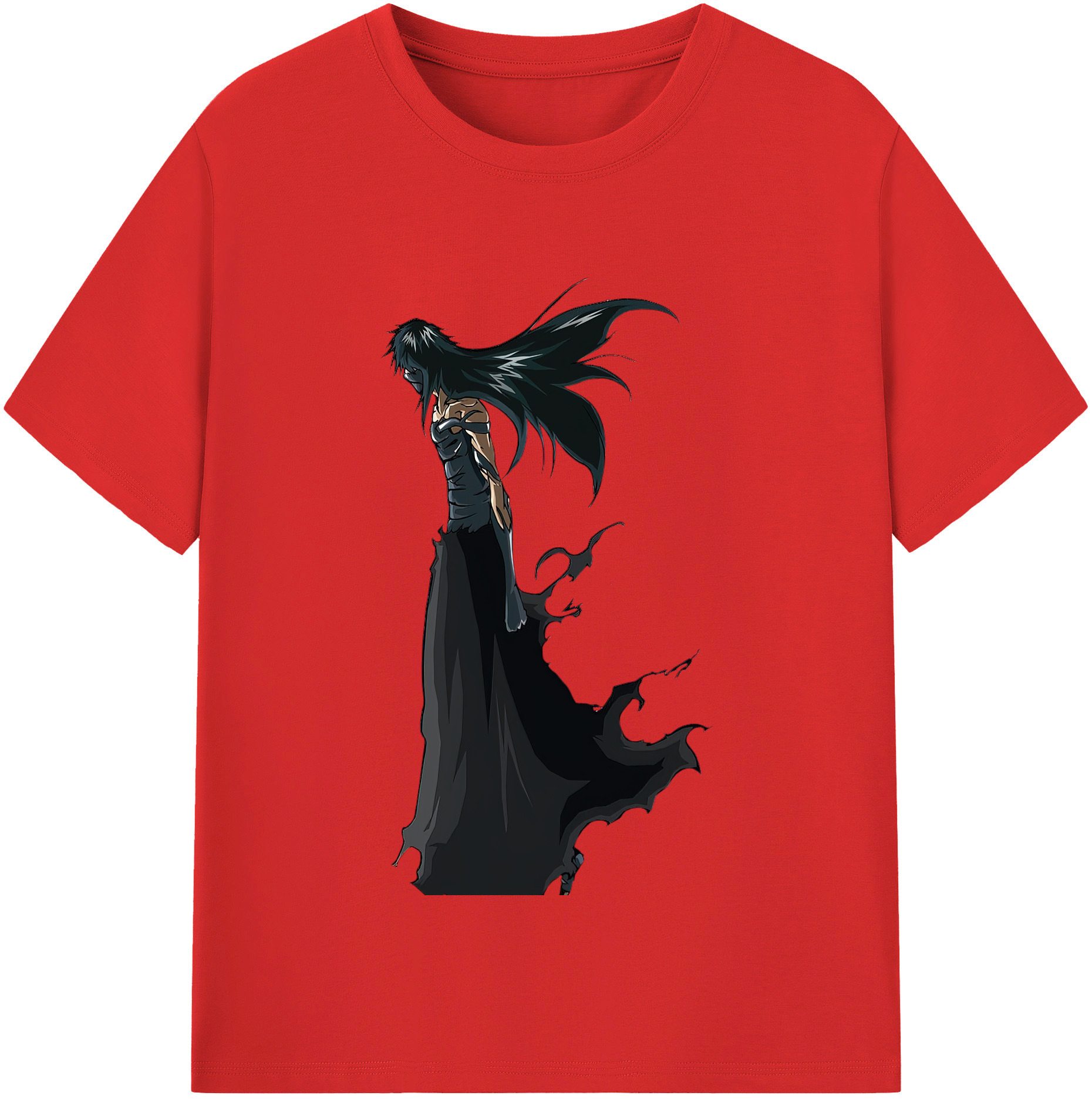 （画像用） ブリーチ 黒崎一護（くろさき いちご）BLEACH Kurosaki Ichigo 綿100％半袖Tシャツ（フロントプリント）