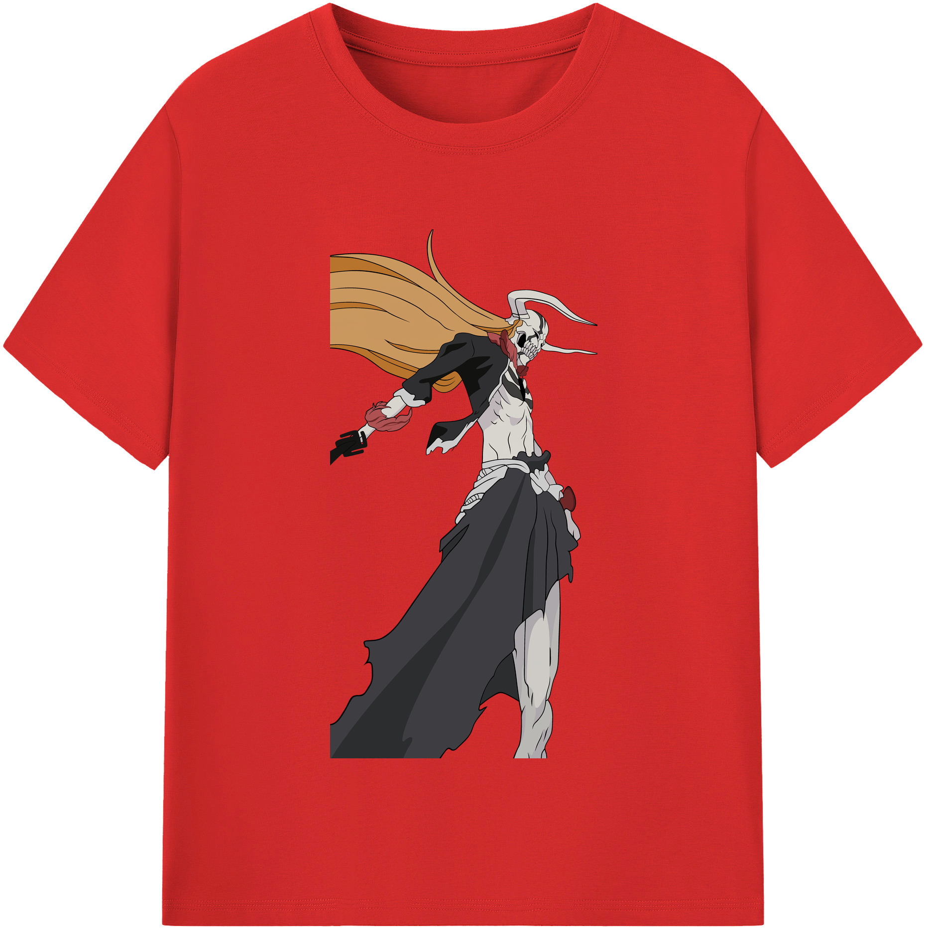 （画像用） ブリーチ 黒崎一護（くろさき いちご）BLEACH Kurosaki Ichigo 綿100％半袖Tシャツ（フロントプリント）