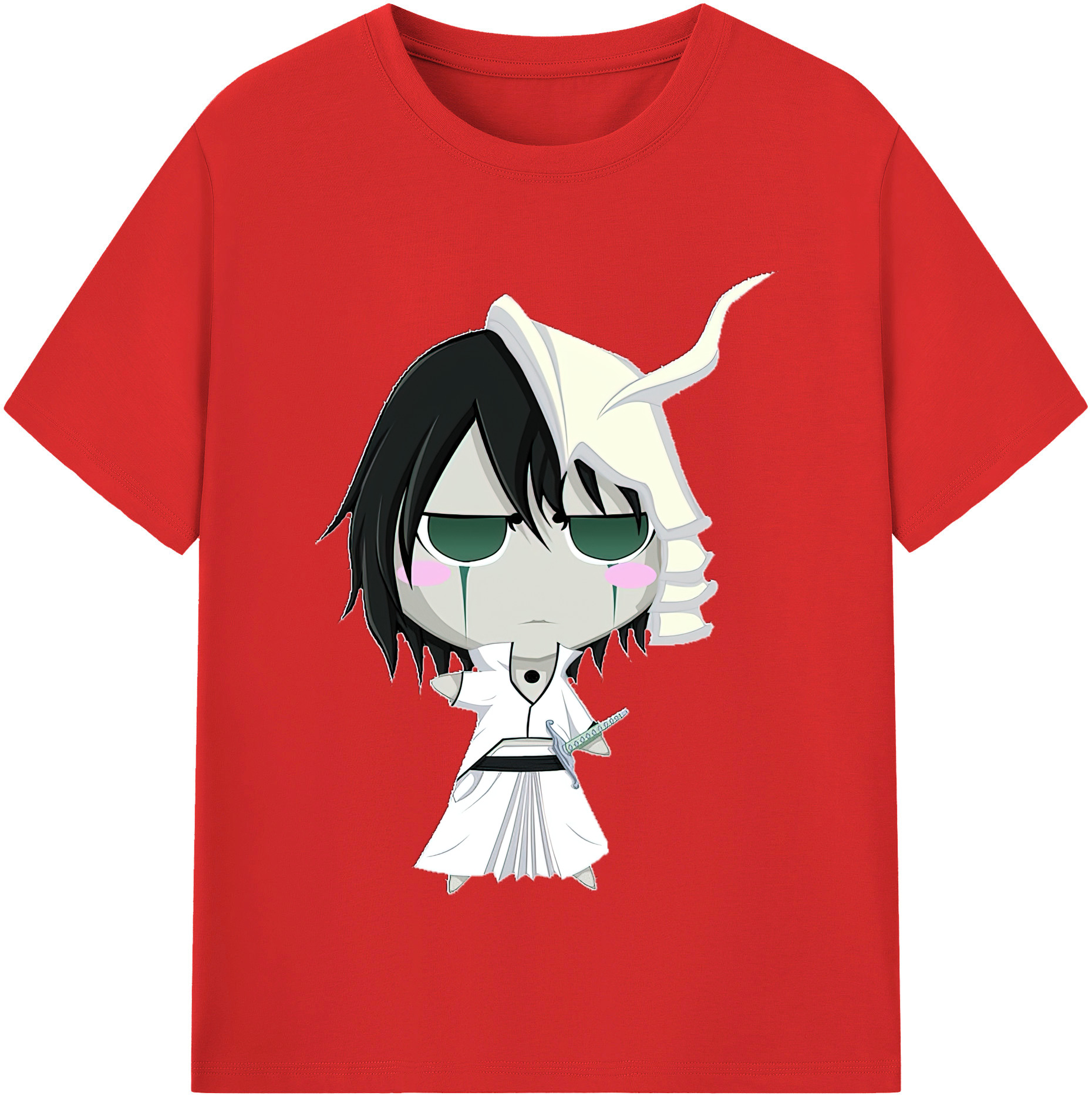 （画像用） ブリーチ ウルキオラ·シファー BLEACH Ulquiorra cifer 綿100％半袖Tシャツ（フロントプリント）