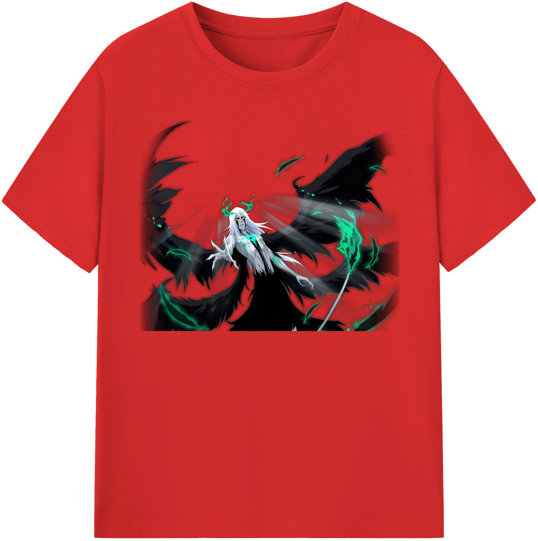 （画像用） ブリーチ ウルキオラ·シファー BLEACH Ulquiorra cifer 綿100％半袖Tシャツ（フロントプリント）