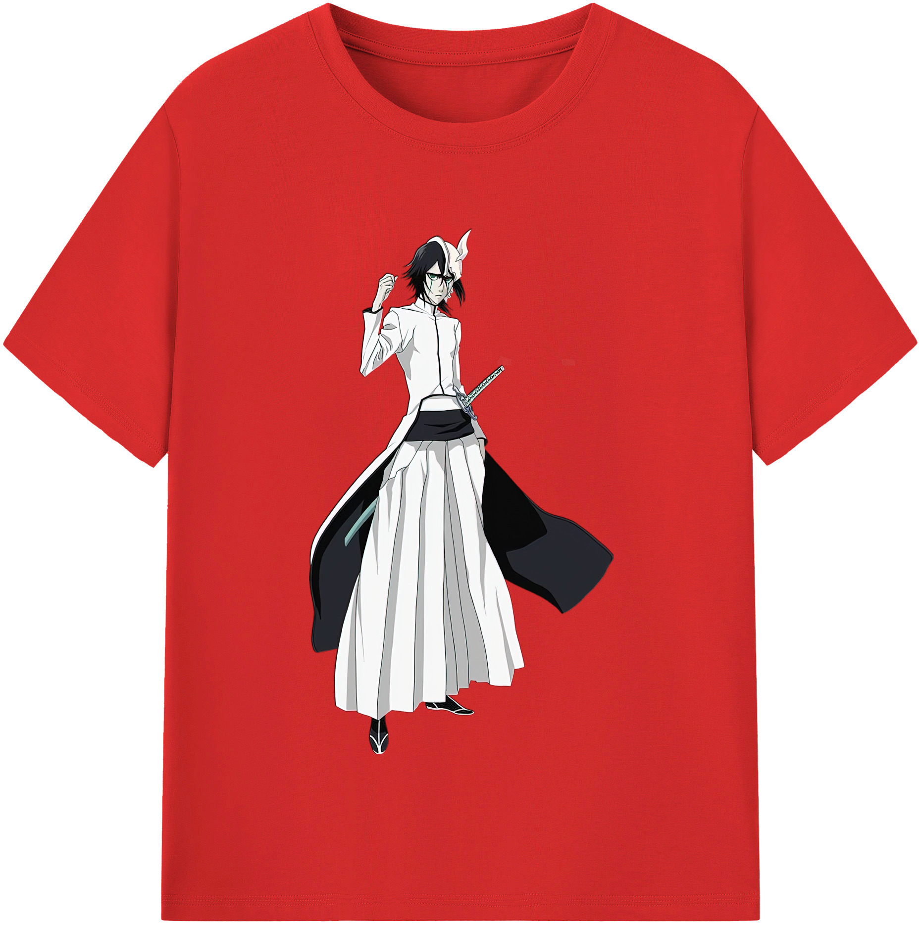 （画像用） ブリーチ ウルキオラ·シファー BLEACH Ulquiorra cifer 綿100％半袖Tシャツ（フロントプリント）