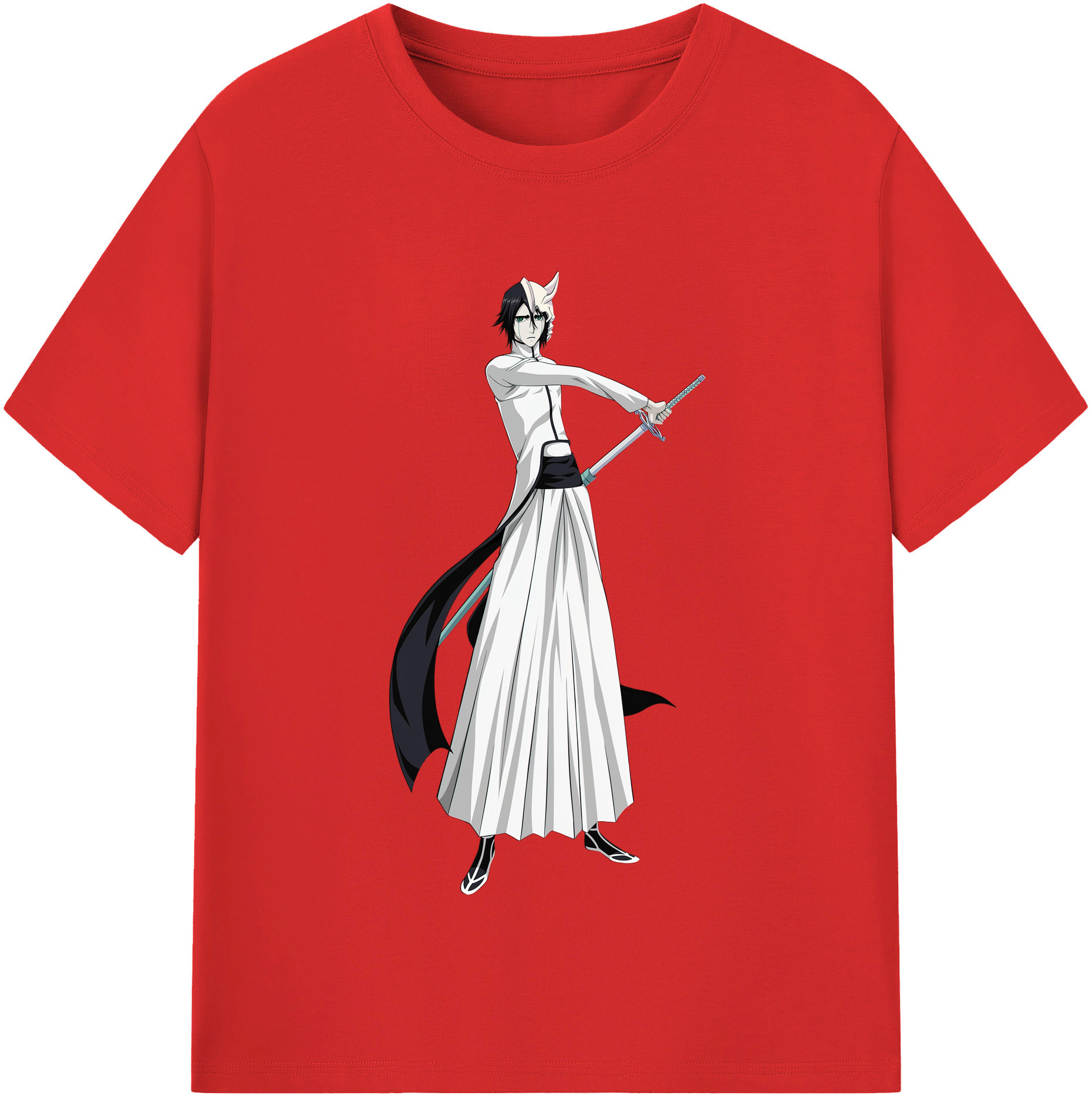 （画像用） ブリーチ ウルキオラ·シファー BLEACH Ulquiorra cifer 綿100％半袖Tシャツ（フロントプリント）